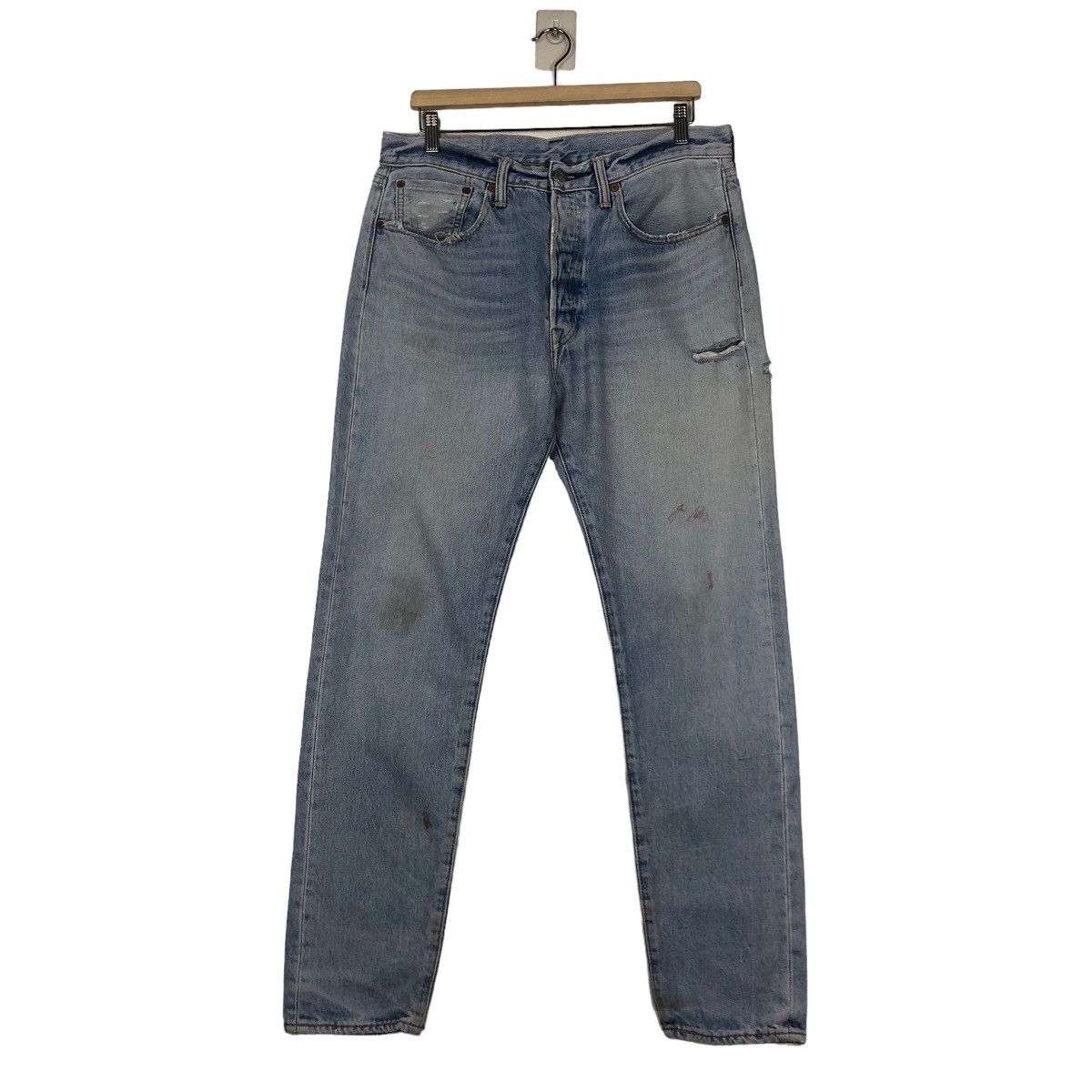 Levi's 🔥VINTGE ACID WASH DESIGN DENIM JEANS LEVI’S 501 Size US 32 / EU 48 - 1 Thumbnail