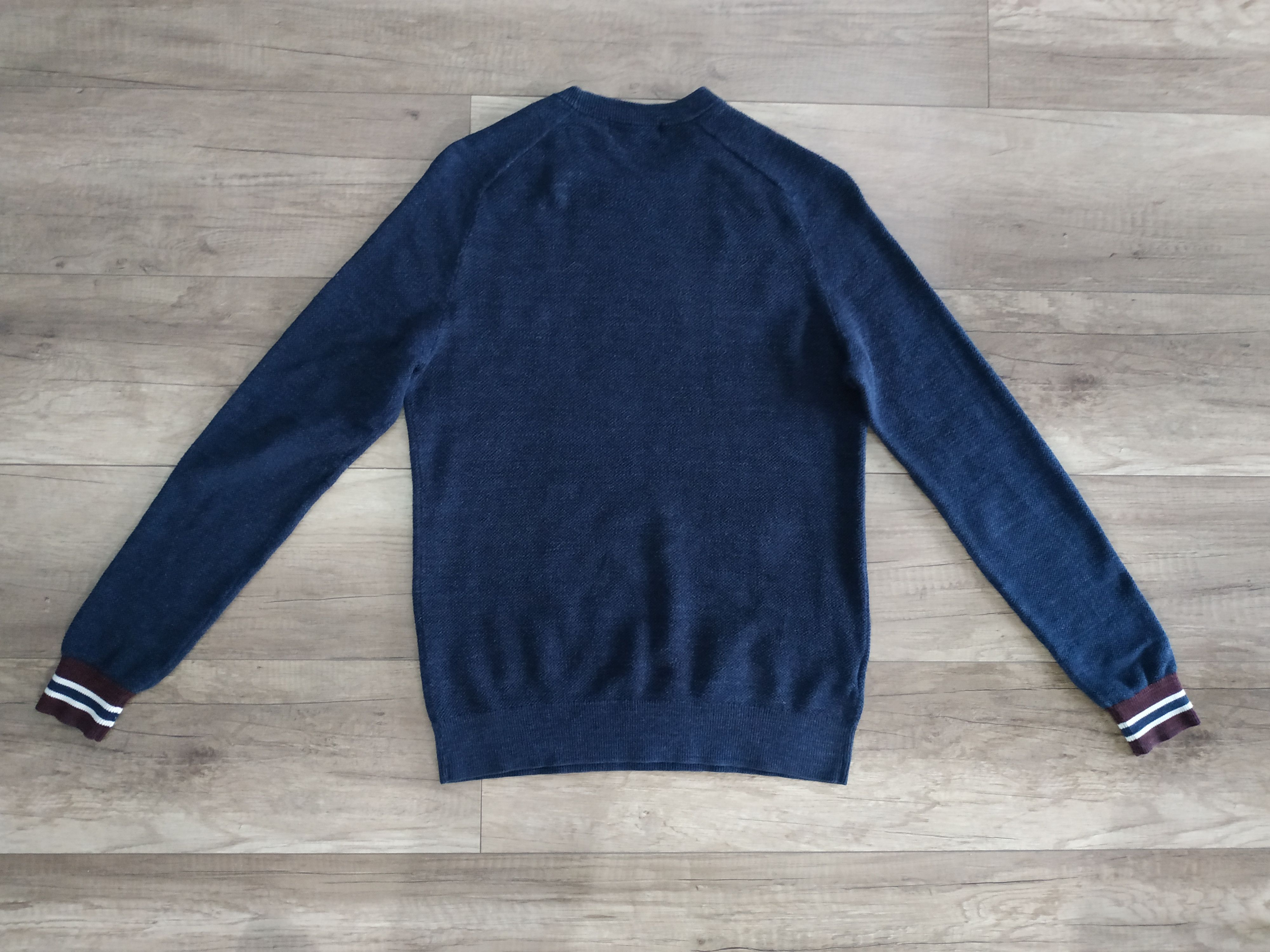 Fred Perry Fred Perry Men's Navy Knit Sweater Jumper Pullover, s. SMALL Size US S / EU 44-46 / 1 - 2 Thumbnail