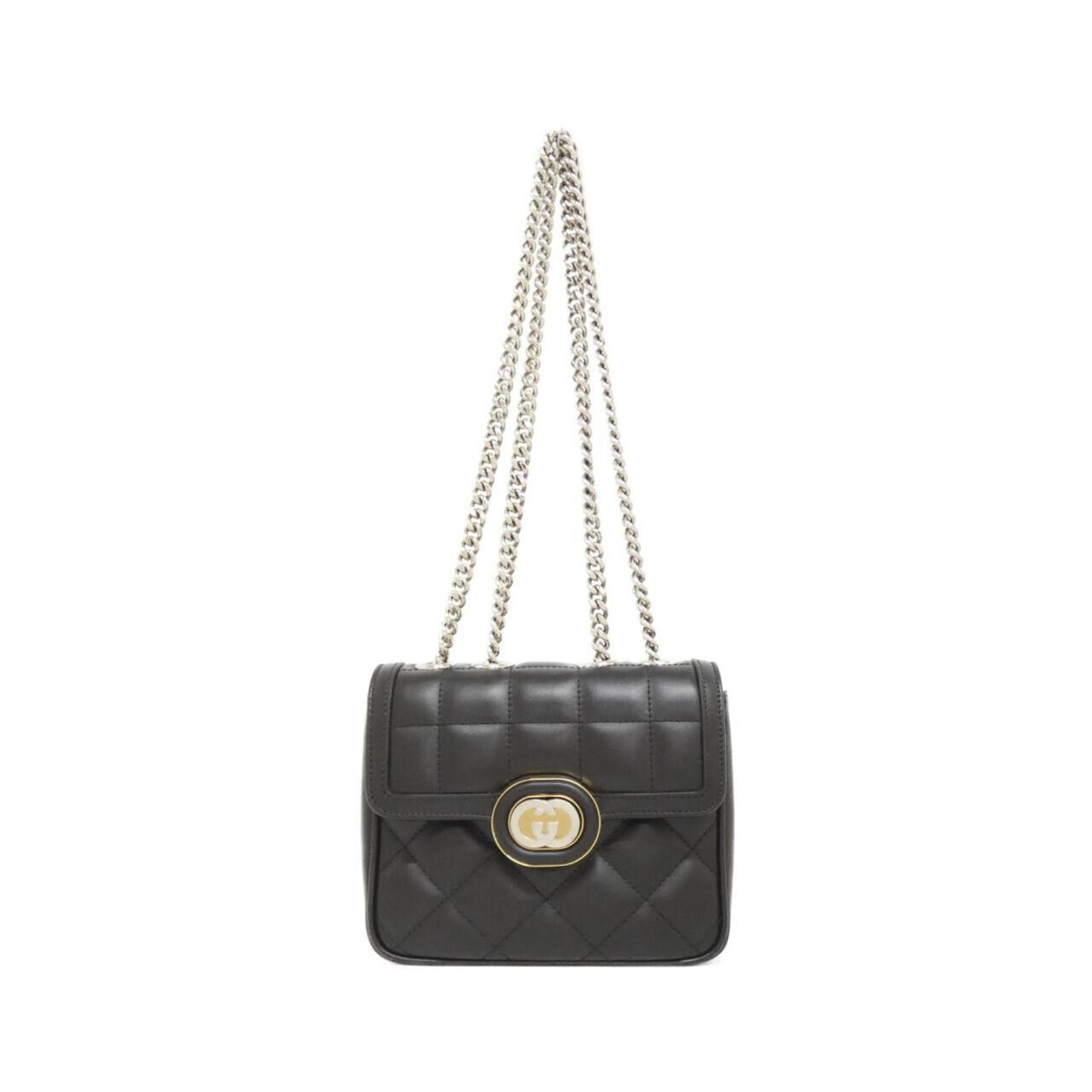 Gucci Deco 741457 Aab1Q Shoulder Bag in Black, Women's