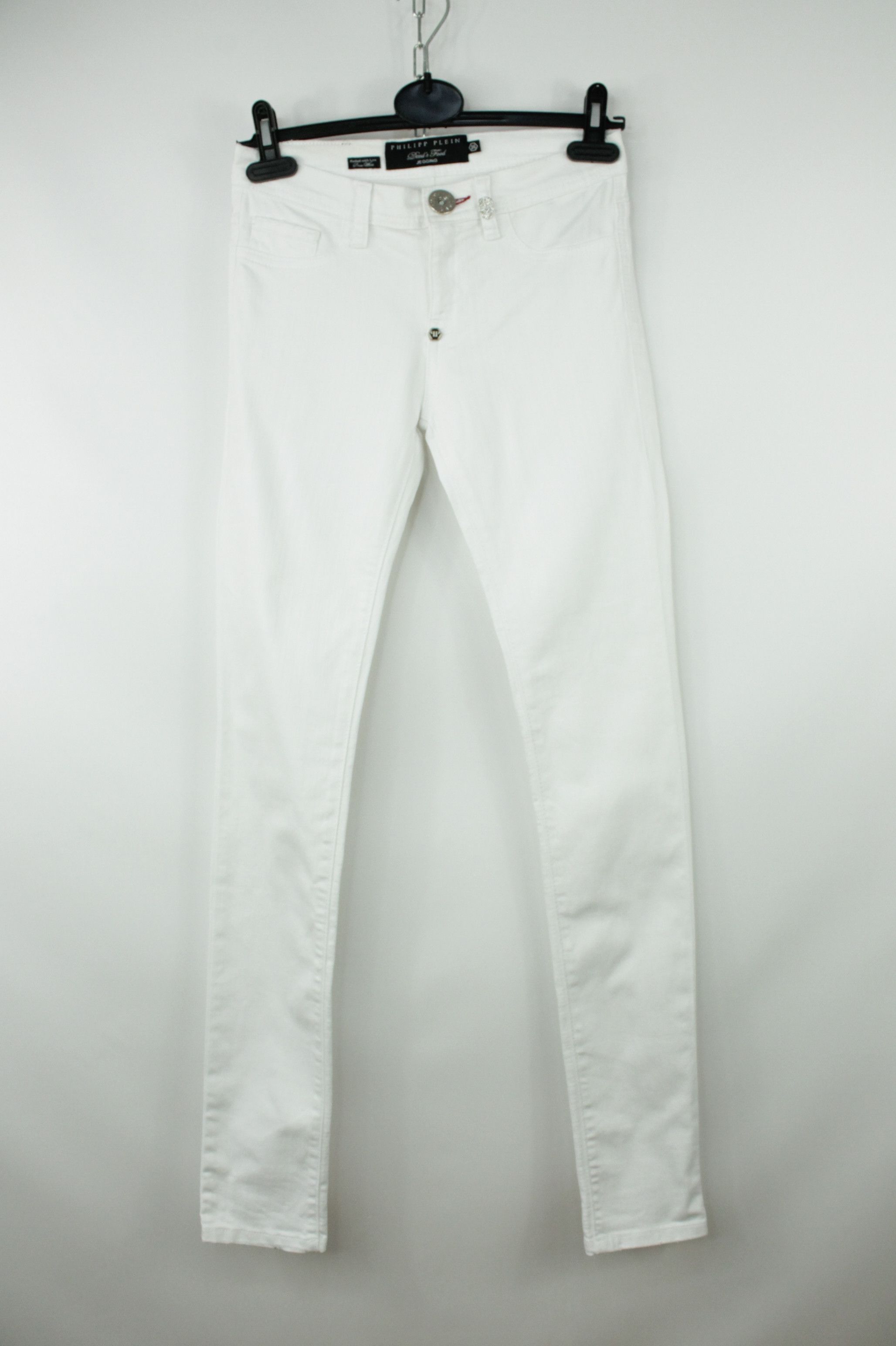 Designer × Philipp Plein Phillip Plein White Devil’s Food Jeggins For Custom Size 26" / US 2 / IT 38 - 1 Thumbnail