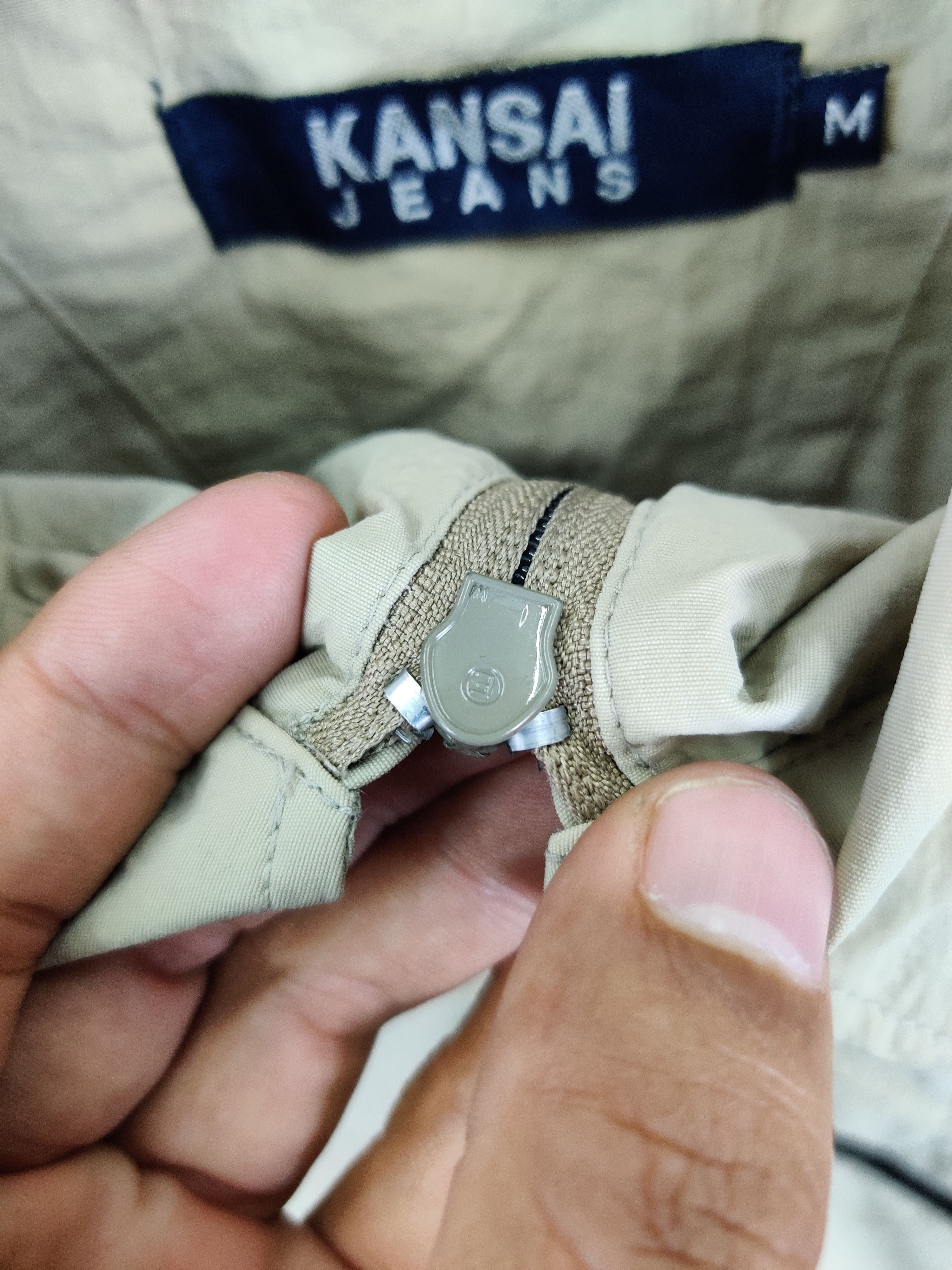 Kansai Yamamoto Vintage Kansai Jeans By Kansai Yamamoto Worker Shirt Size US M / EU 48-50 / 2 - 11 Thumbnail