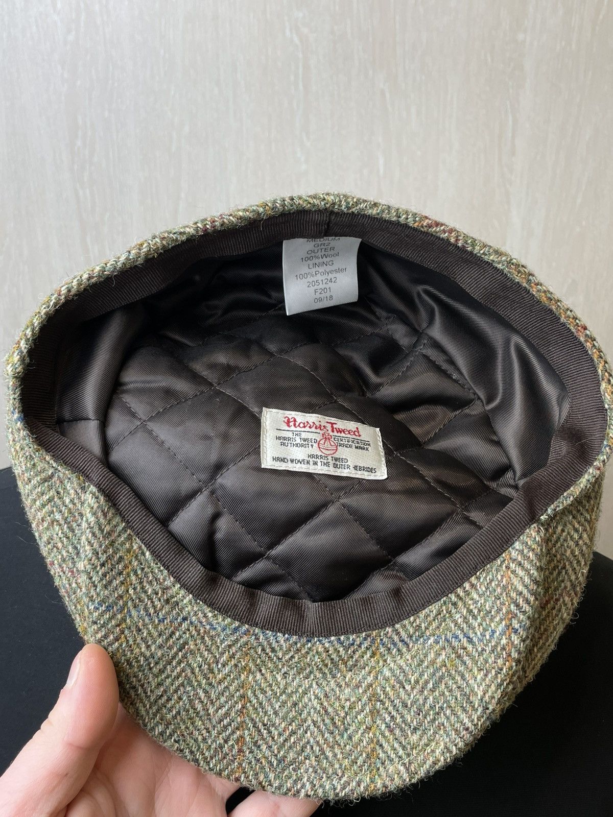 Harris Tweed Premium Harris Tweed Wool Newsboy Flat Cap Size ONE SIZE - 7 Thumbnail