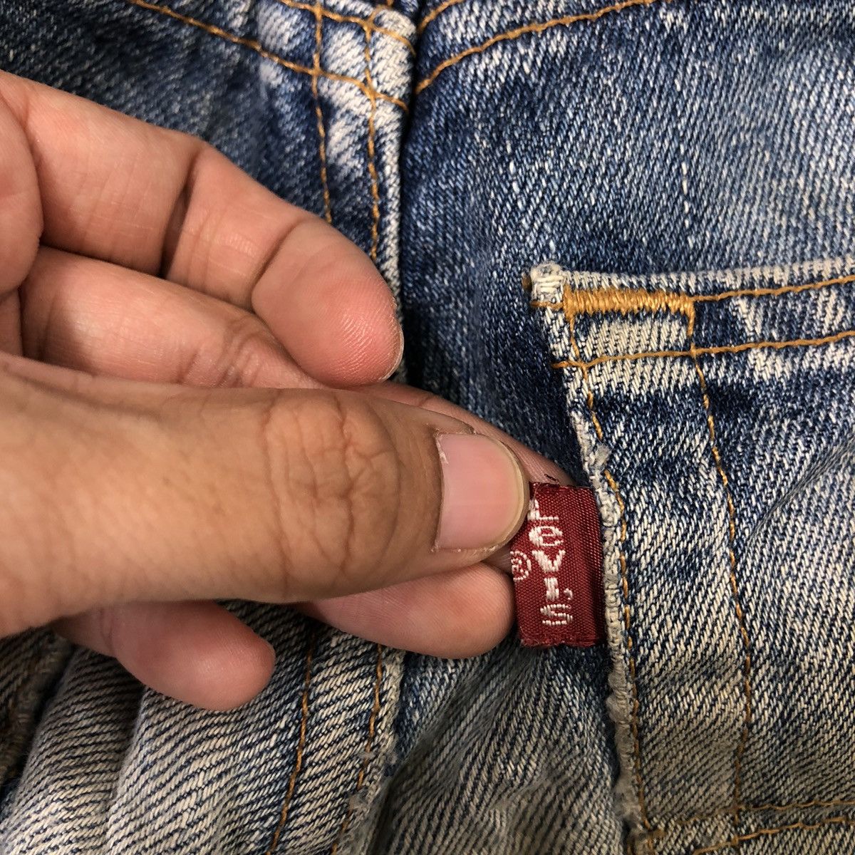 Levi's 🔥90’s Vintage Distressed Denim Jeans Levi’s USA Made Size US 30 / EU 46 - 14 Thumbnail