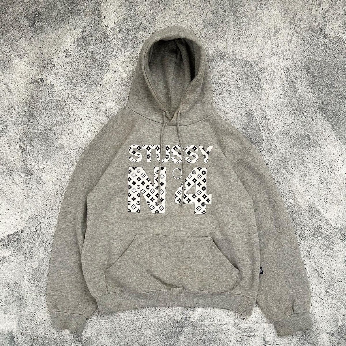 image of Vintage Stussy Monogram in Heather Gray, Men's (Size Medium)