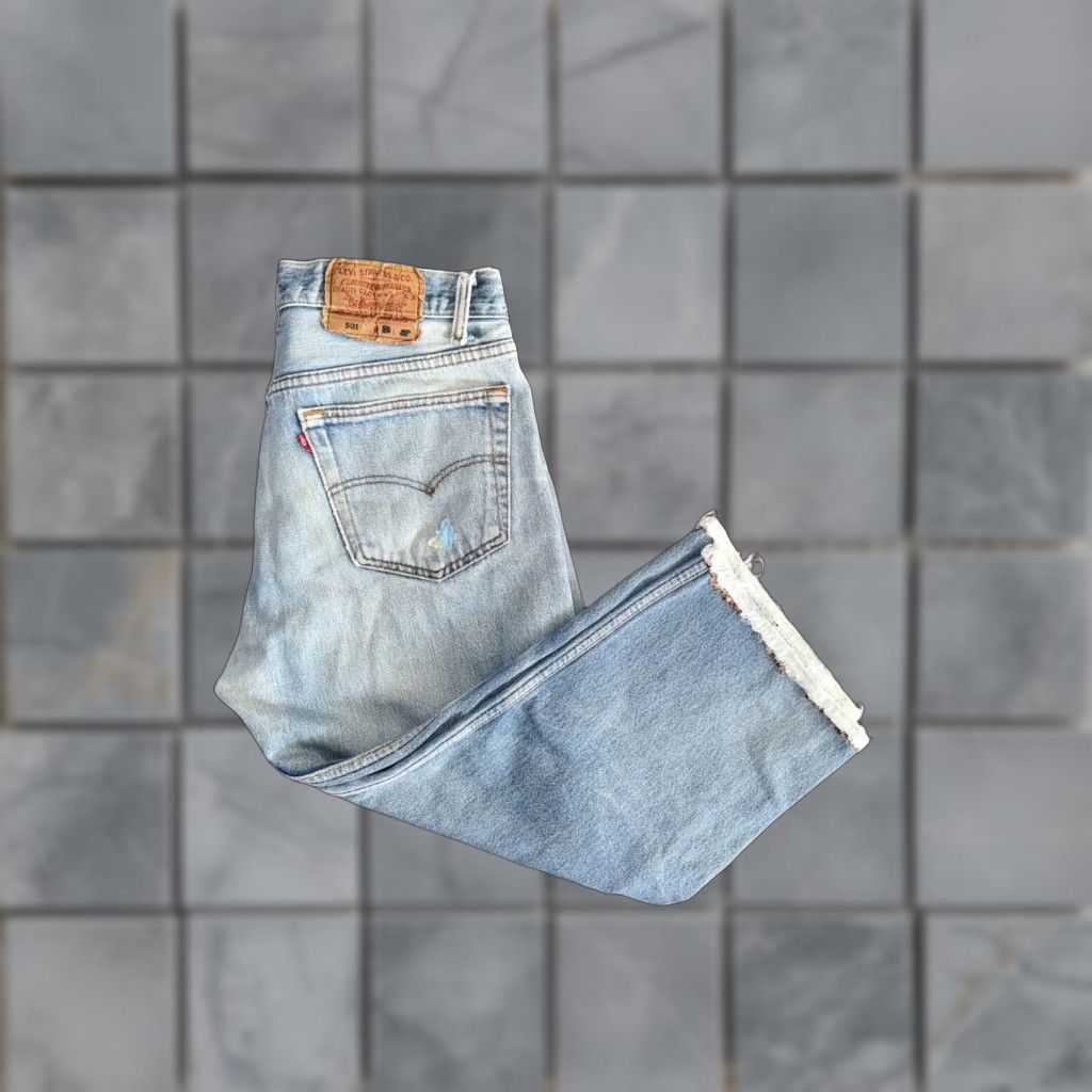 Levi's VINTAGE Levi’s Denim Jeans Blue 32x21 90s Patch Tapered Men Size US 32 / EU 48 - 1 Thumbnail