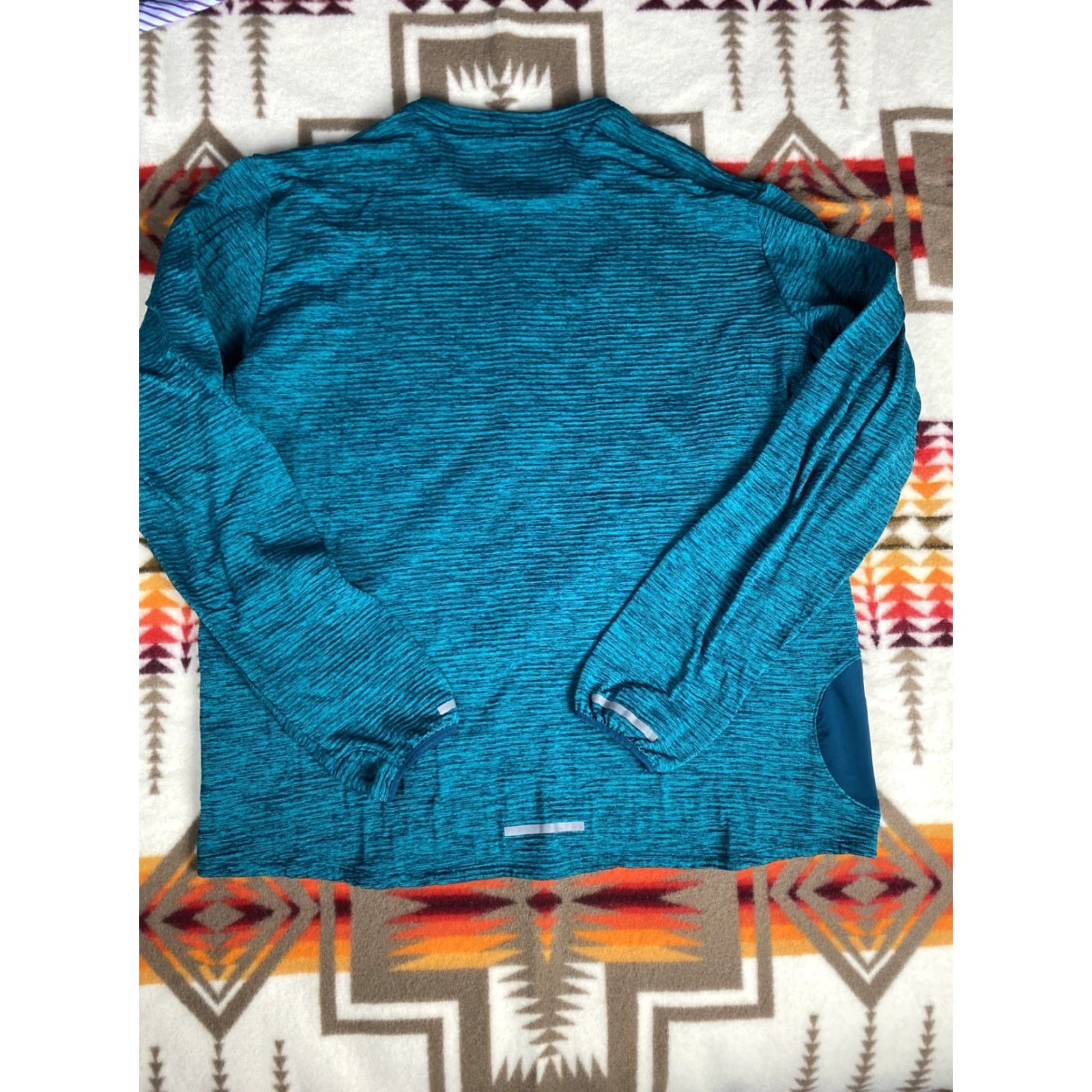 Nike Nike Air Running Reflective Long Sleeve Therma Shirt 2XL Tall Aqua Mens Nike Air Reflective Running Shirt Size US XXL / EU 58 / 5 - 2 Thumbnail