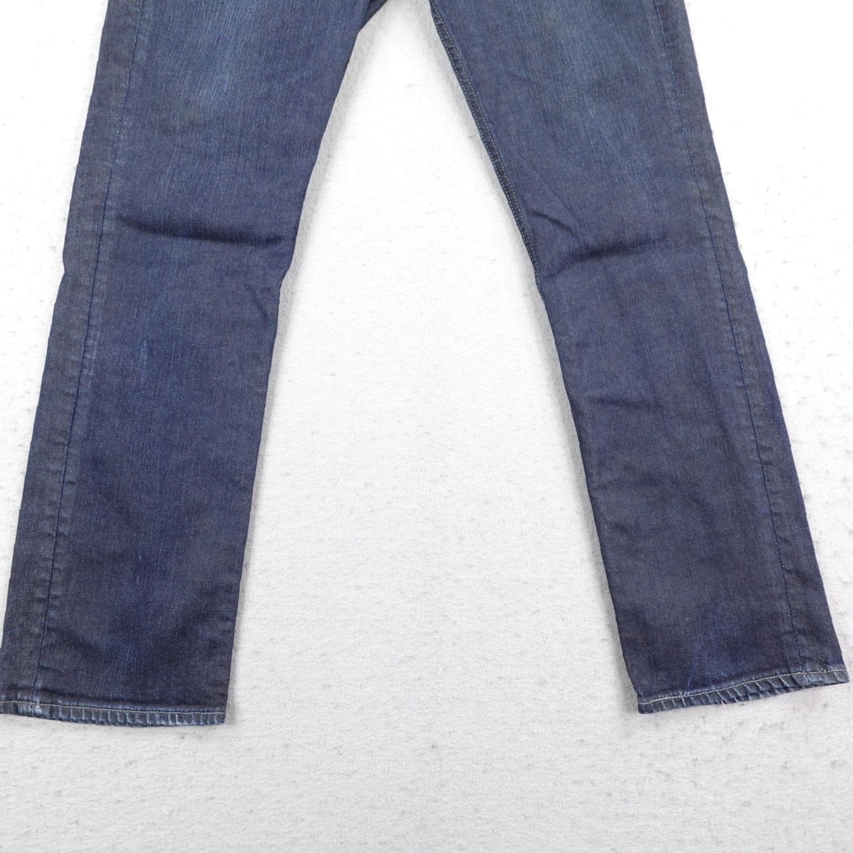 Levi's Levis Jeans Mens 32x30 Blue Denim Straight Leg Adjustable Waist Faded Red Tab Size US 32 / EU 48 - 3 Thumbnail