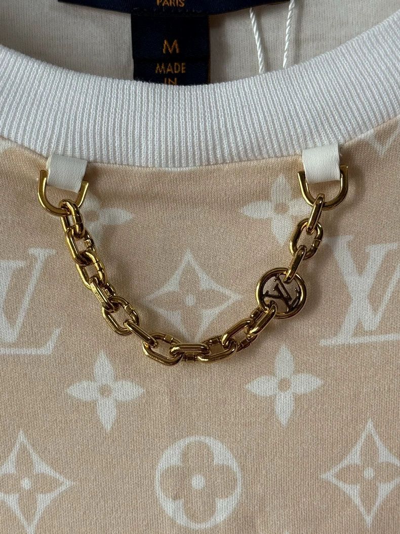 Louis Vuitton LOUIS VUITTON Color-block presbyopic chain short sleeve T-s Size M / US 6-8 / IT 42-44 - 4 Thumbnail