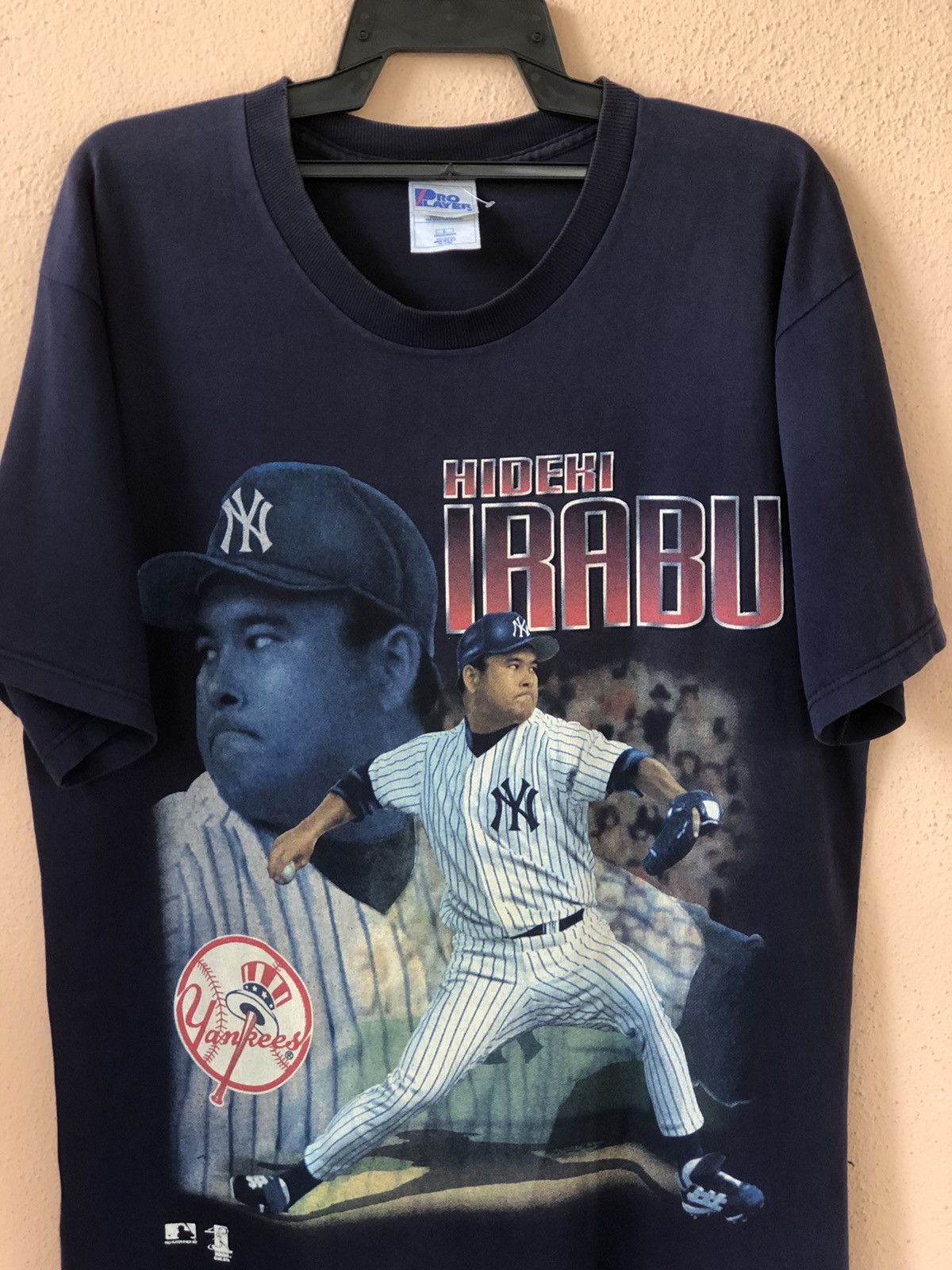 MLB Vintage 90s HIDEKI IRABU new york yankees Size US L / EU 52-54 / 3 - 2 Thumbnail