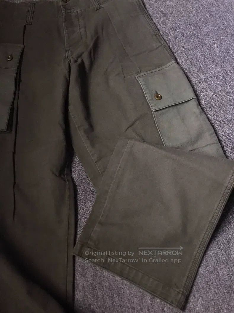 Loewe Loewe Casual pants, all-cotton material army green, asymme Size US 32 / EU 48 - 3 Thumbnail
