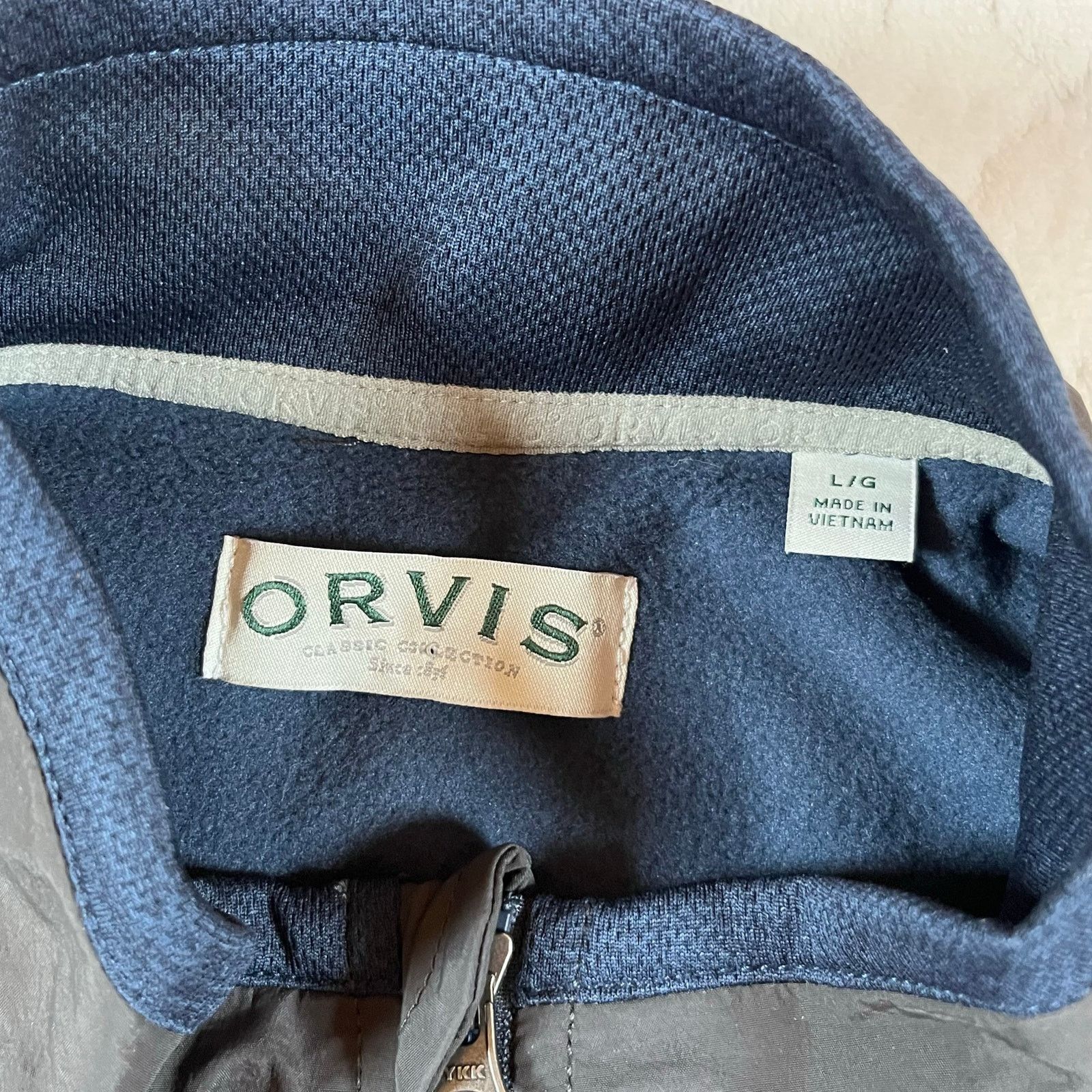 Orvis Orvis bonded mesh fleece full zip jacket Blue Men’s Sz L Size US L / EU 52-54 / 3 - 4 Thumbnail