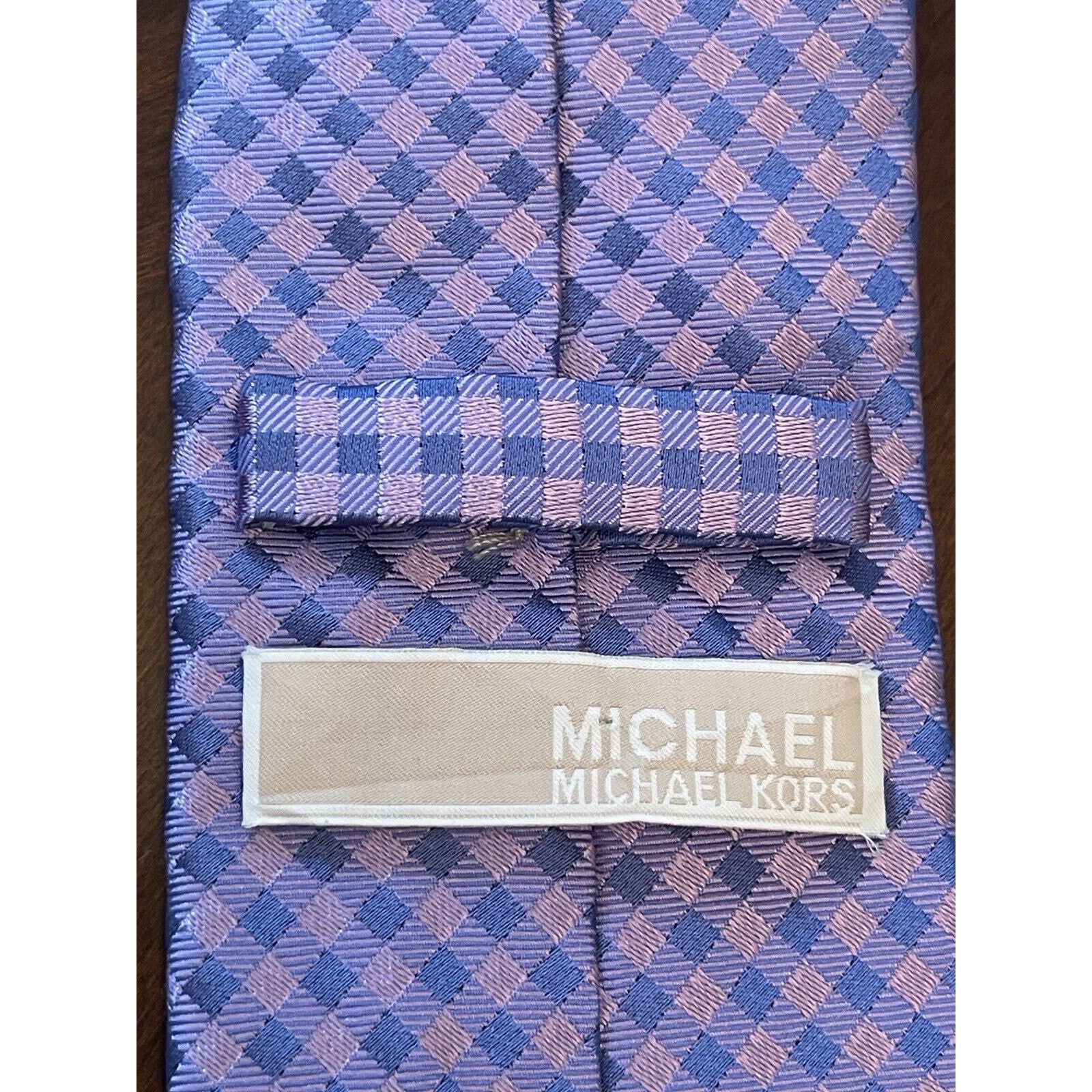 Michael Kors Michael Michael Kors Pink Blue 100% Silk Made In China Size ONE SIZE - 8 Thumbnail