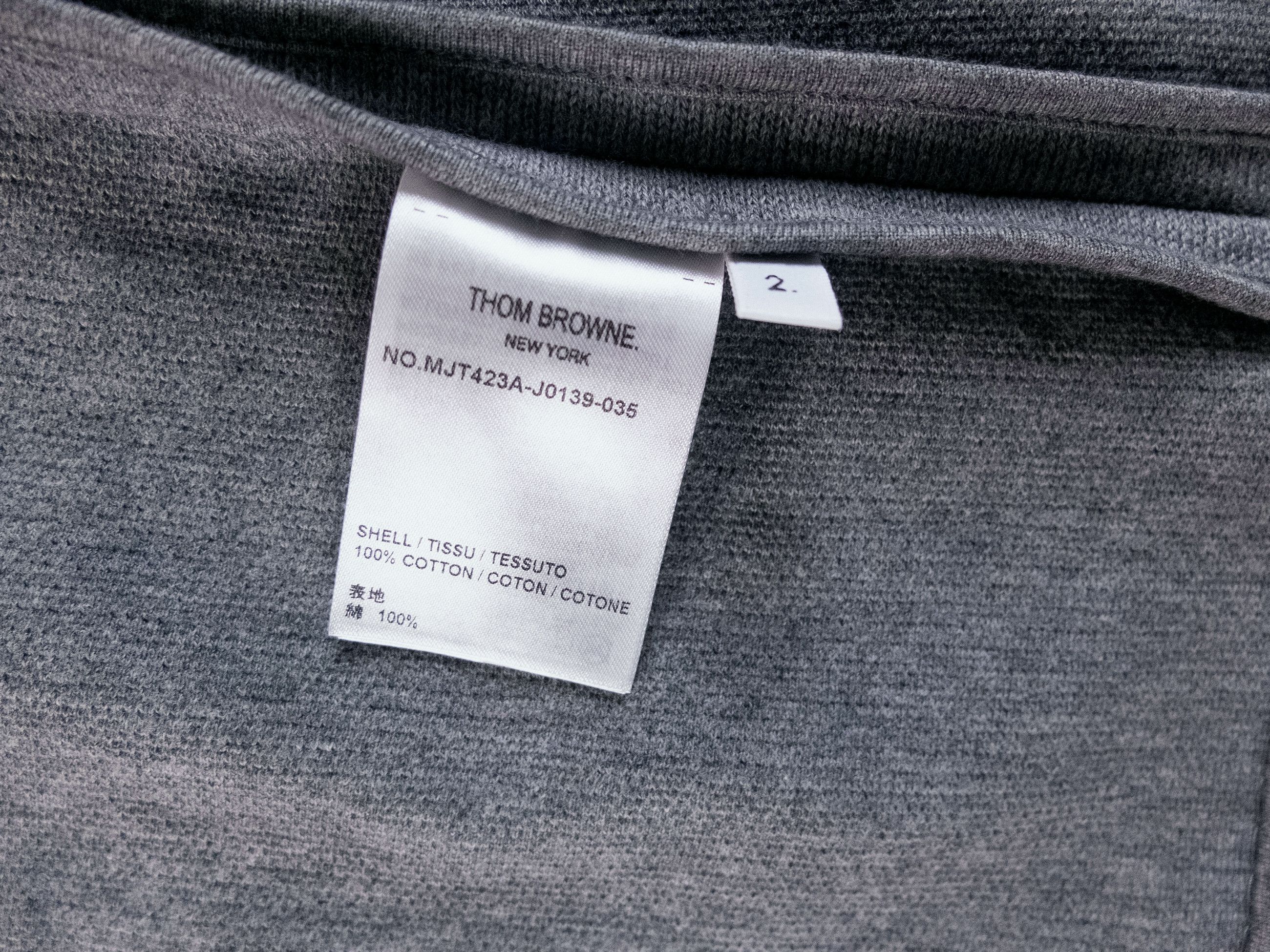 Thom Browne THOM BROWNE gray double face knit cotton Sack jacket Medium Size US M / EU 48-50 / 2 - 13 Thumbnail