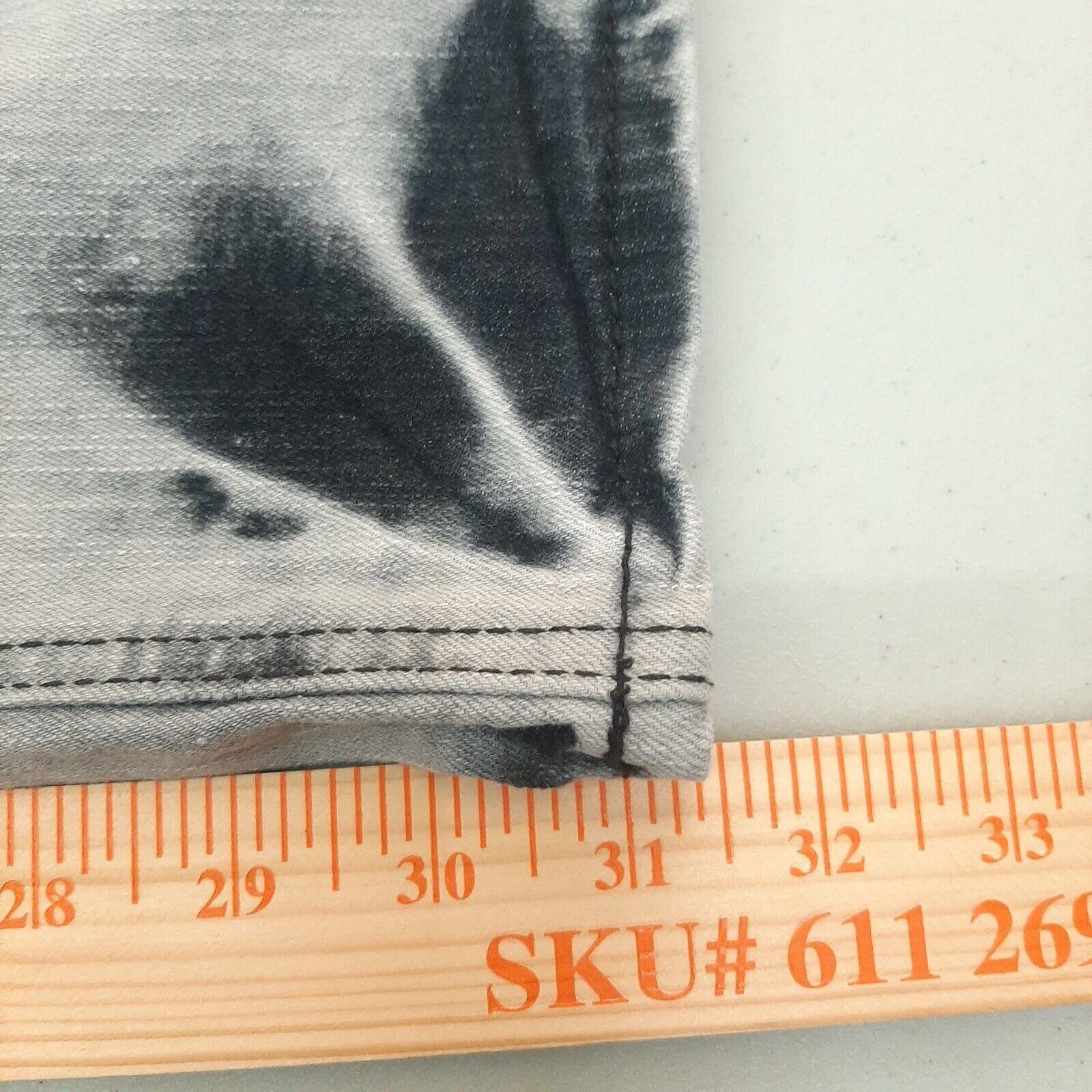 Other Spark ripped repaired Black acid wash Jeans 40X34 90's Y2K Size US 40 / EU 56 - 10 Thumbnail
