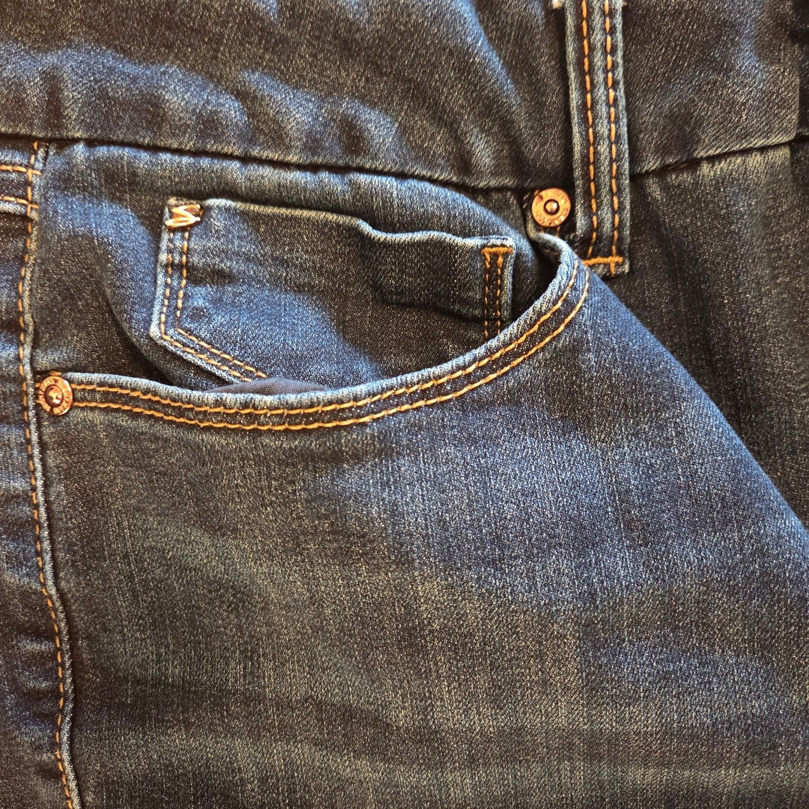 7 For All Mankind Low Rise Seven Jeans Dark Blue Women's Size 12 Size 34" / US 12 / IT 48 - 8 Thumbnail