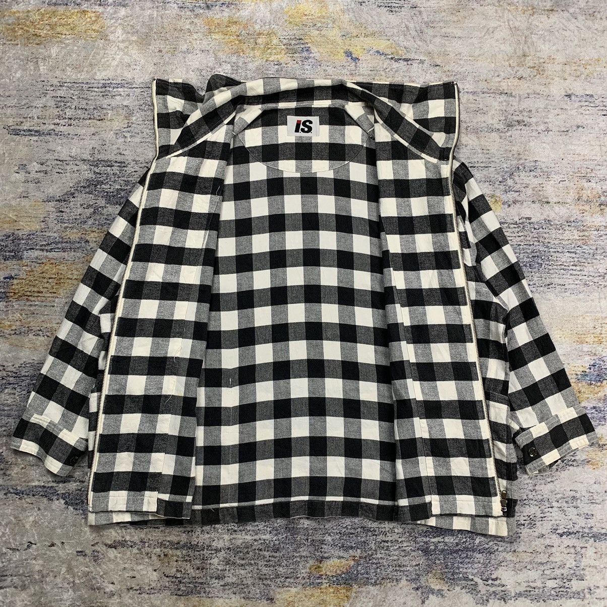 Issey Miyake × Japanese Brand Vintage 90s Issey Miyake multi pocket Zipper flannel Size US L / EU 52-54 / 3 - 7 Thumbnail