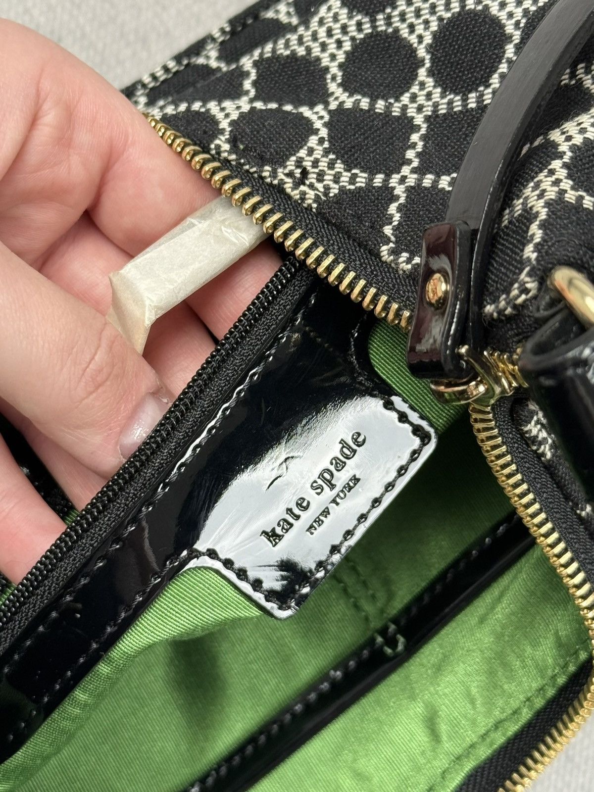 Kate Spade Kate Spade New York Monogram Shoulder Bag Canvas Baguette Size ONE SIZE - 13 Thumbnail