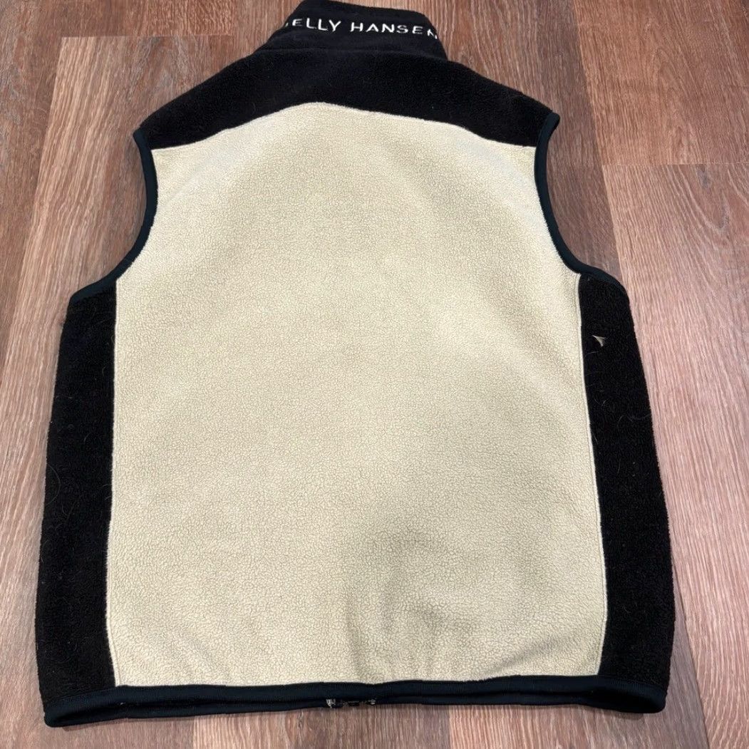 Helly Hansen Helly Hansen Vest Fleece Beige Black Full Zip Mens Size S Outdoor Casual Zip Up Vest Mens S Beige Fleece Size US S / EU 44-46 / 1 - 4 Thumbnail