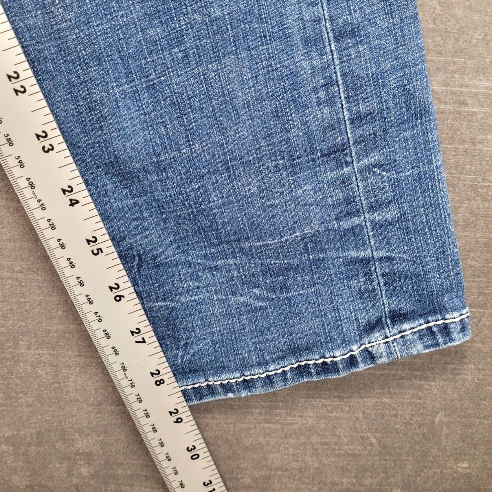 BKE BKE Jake Straight Jeans Mens 30x29 Blue Distressed Stretch Zip Button Ready to Ship Old Navy? Size US 30 / EU 46 - 7 Thumbnail