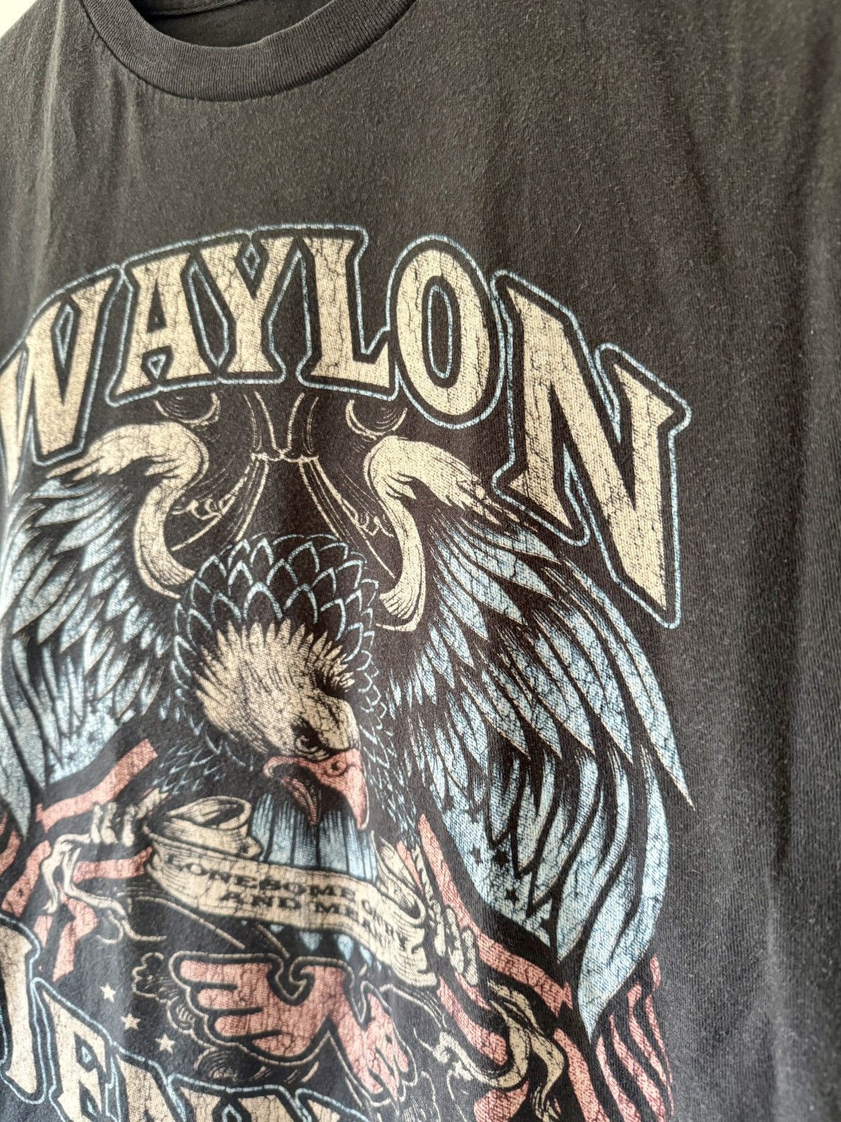 Band Tees Vintage Waylon Jennings Tee - Patinated Size US M / EU 48-50 / 2 - 2 Thumbnail