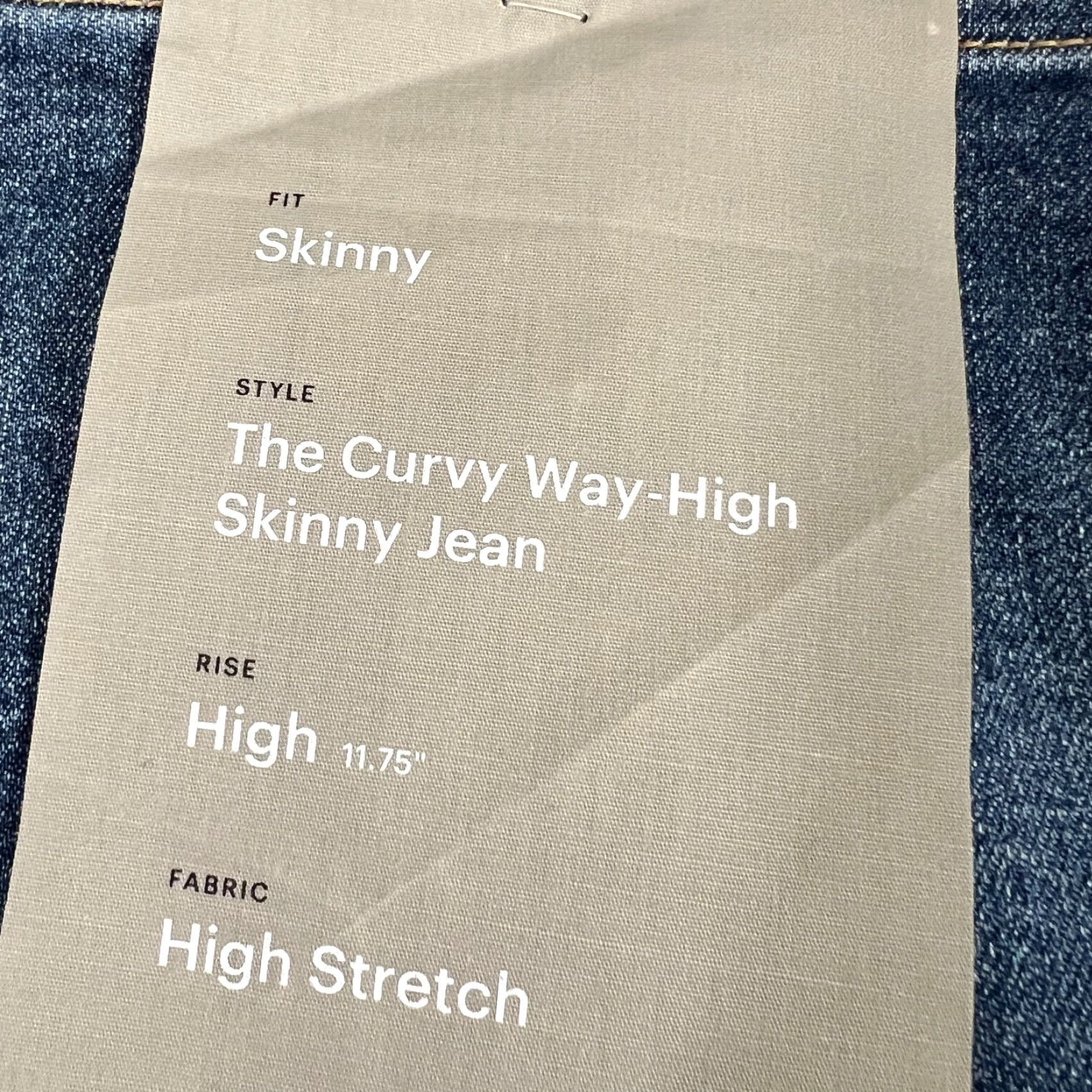 Everlane Everlane Women's Jeans Curvy Way High Skinny Size 35 Blue Wash Size 24" / US 00 / IT 34 - 5 Thumbnail