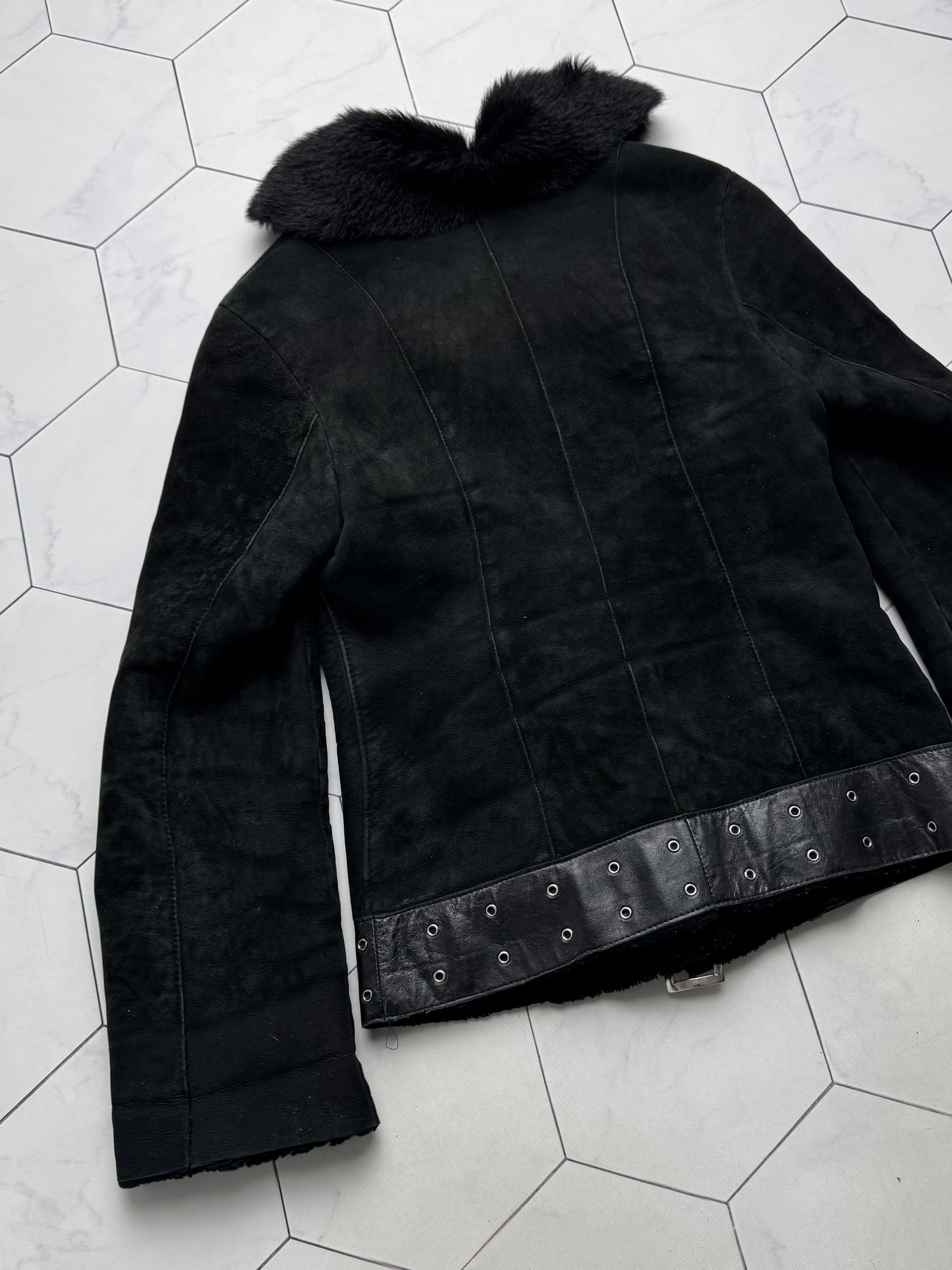 Vintage Vintage Real Sheepskin Cropped Jacket With Straps(B409)E2D15 Size S / US 4 / IT 40 - 22 Thumbnail