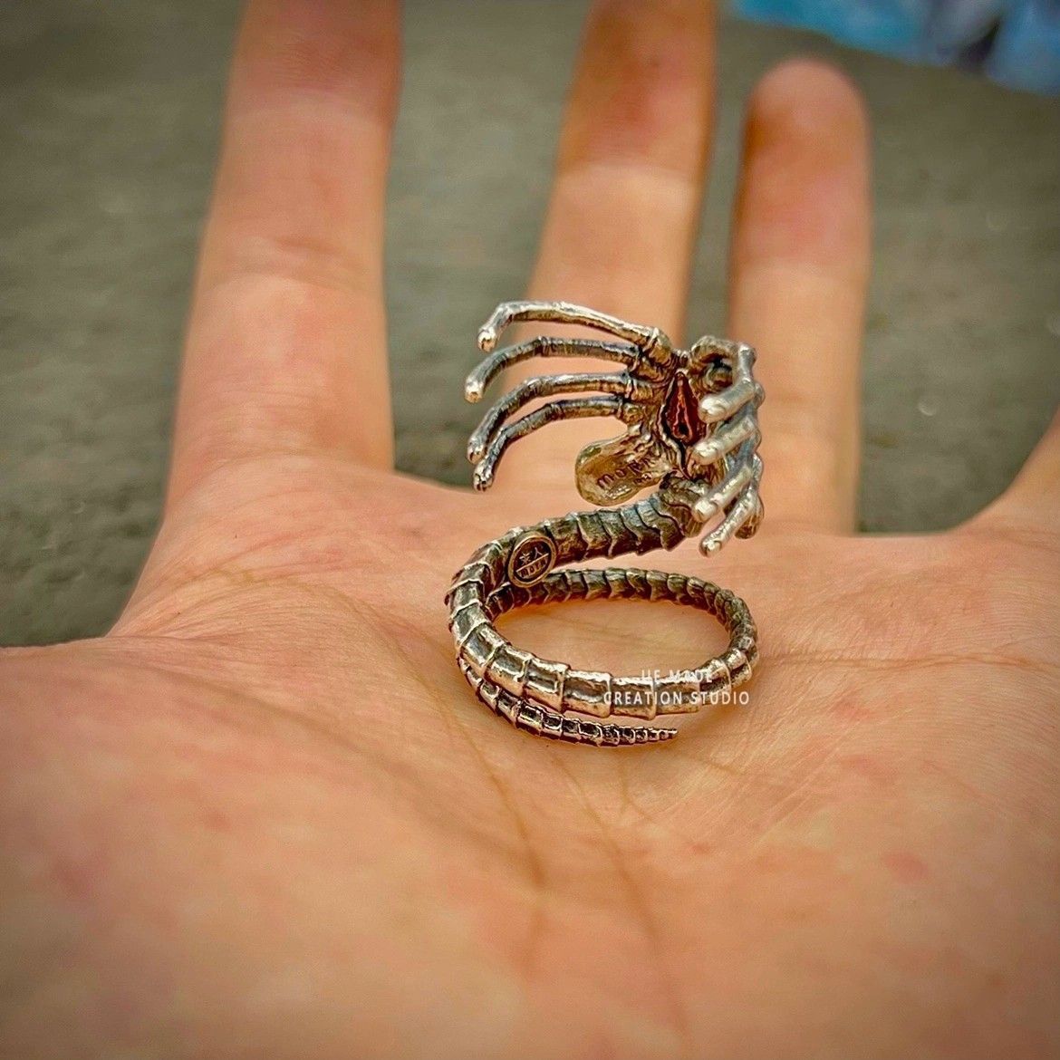 Jewelry Alien Crazy Jewelry Rings Open Size Chrome Ring (Size 7-13) Size ONE SIZE - 2 Thumbnail