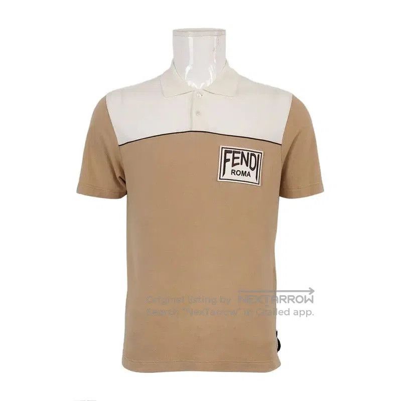 Fendi Fendi Embroidered Cotton Polo Shirt for Men . Size US M / EU 48-50 / 2 - 1 Thumbnail