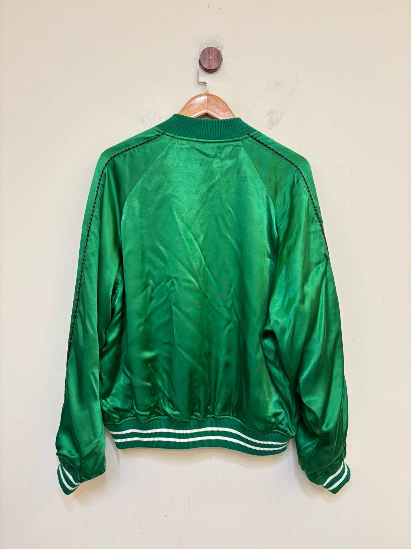 Beauty Beast beams 25ss satin baseball jacket L 99% new Size US L / EU 52-54 / 3 - 8 Thumbnail