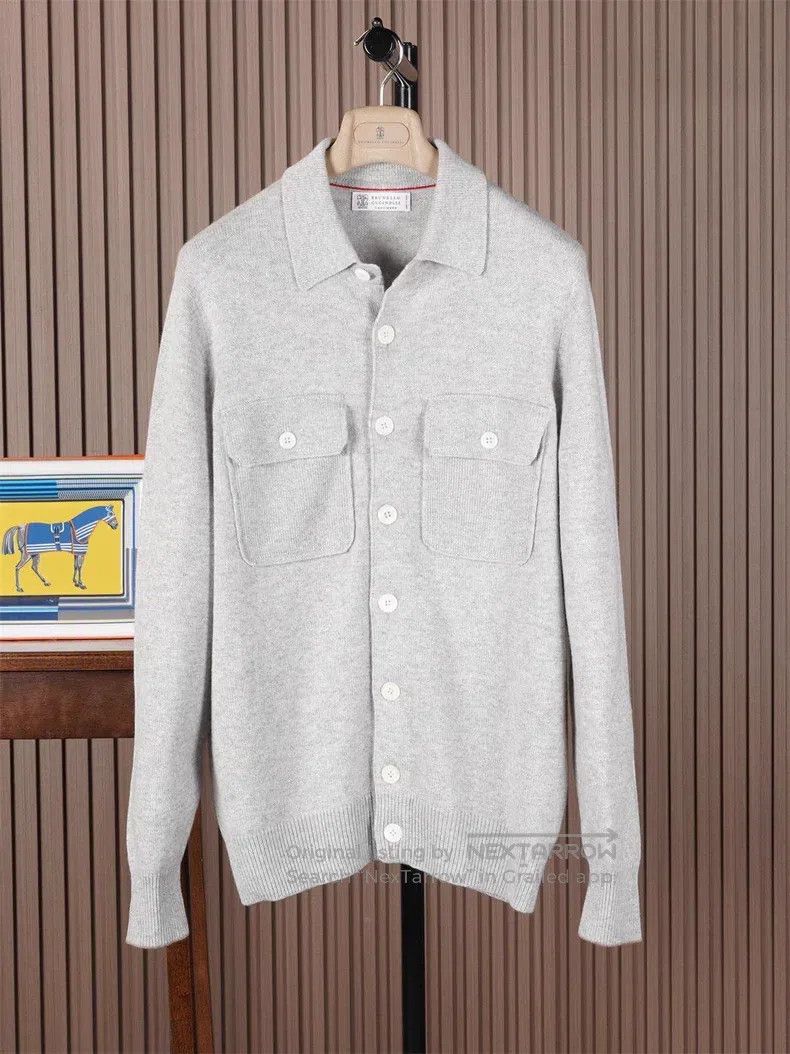Brunello Cucinelli Brunello Cucinelli Cashmere knitted coat Size US M / EU 48-50 / 2 - 1 Thumbnail