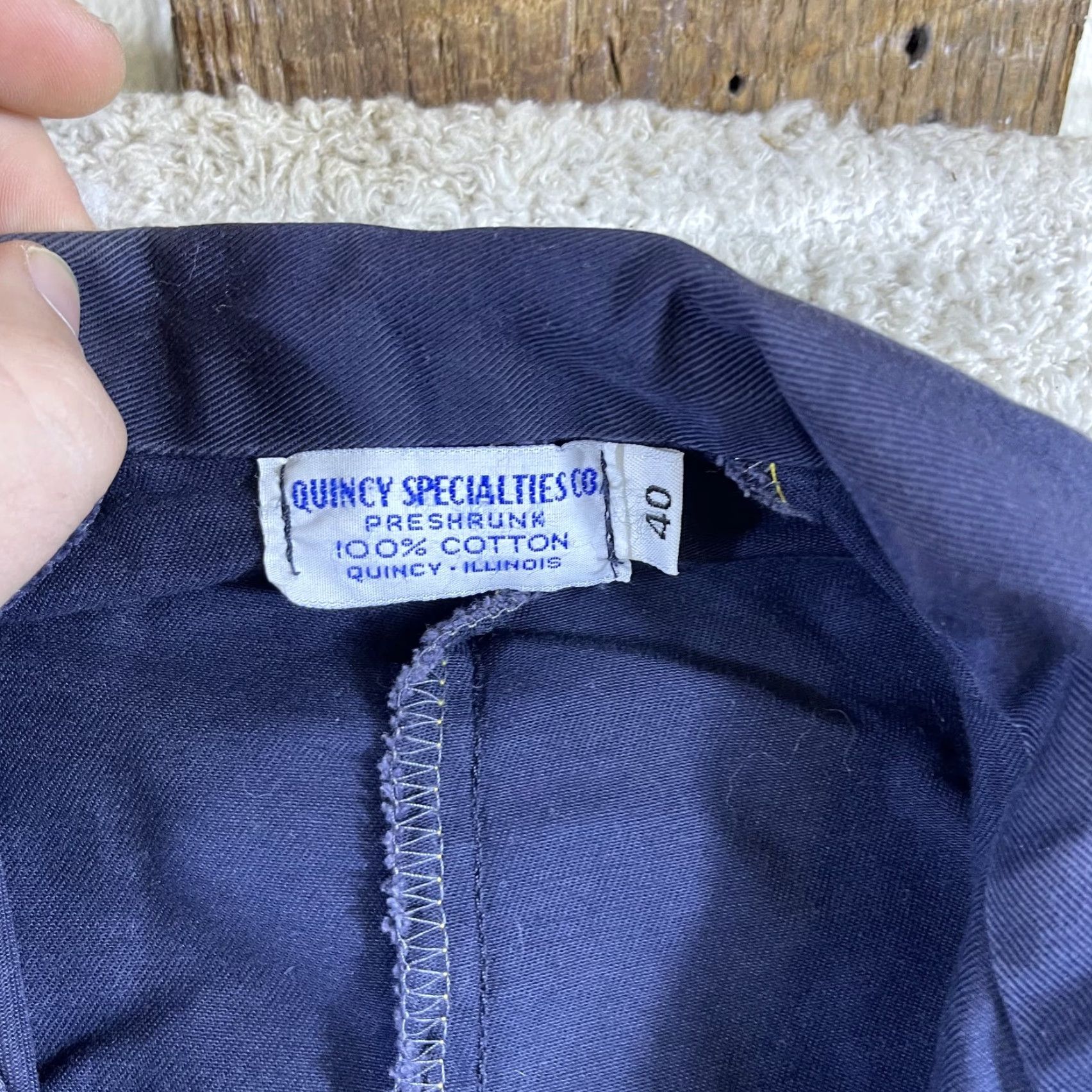 Vintage VINTAGE Quincy Specialties Lab Coat Coat Long Cotton Blue 40 Men Regular Overcoat Workwear 60s 50s 70s Mens Size US XXS / EU 40 - 4 Thumbnail