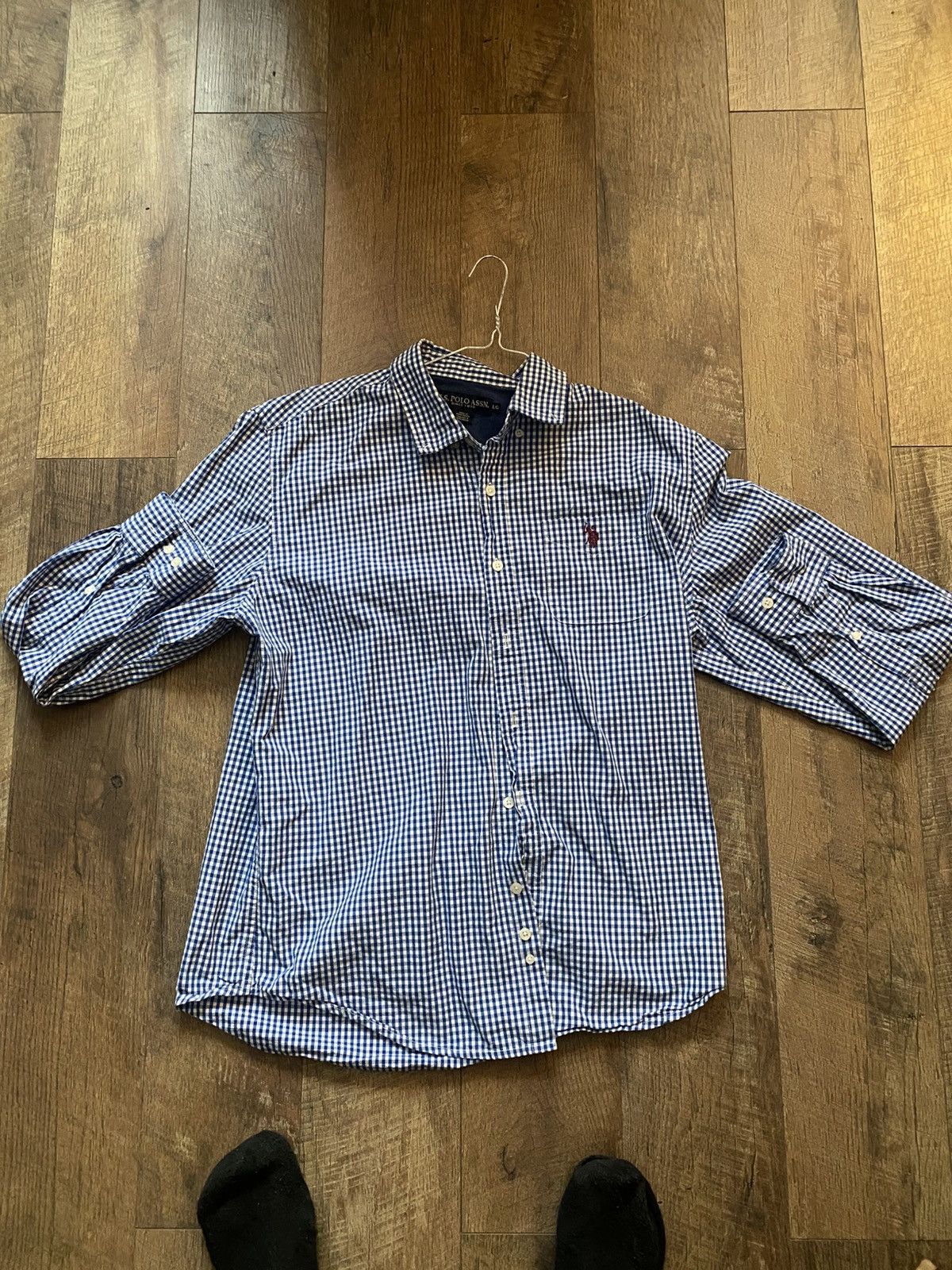 Ralph Lauren Polo by Ralph Lauren Men's Blue Checkered Shirt Size US L / EU 52-54 / 3 - 3 Thumbnail