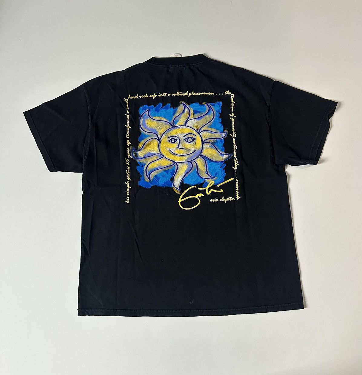 Hard Rock Cafe × Vintage Hard Rock Cafe Atlanta Eric Clapton Mens Graphic Tee XL Size US XL / EU 56 / 4 - 7 Thumbnail