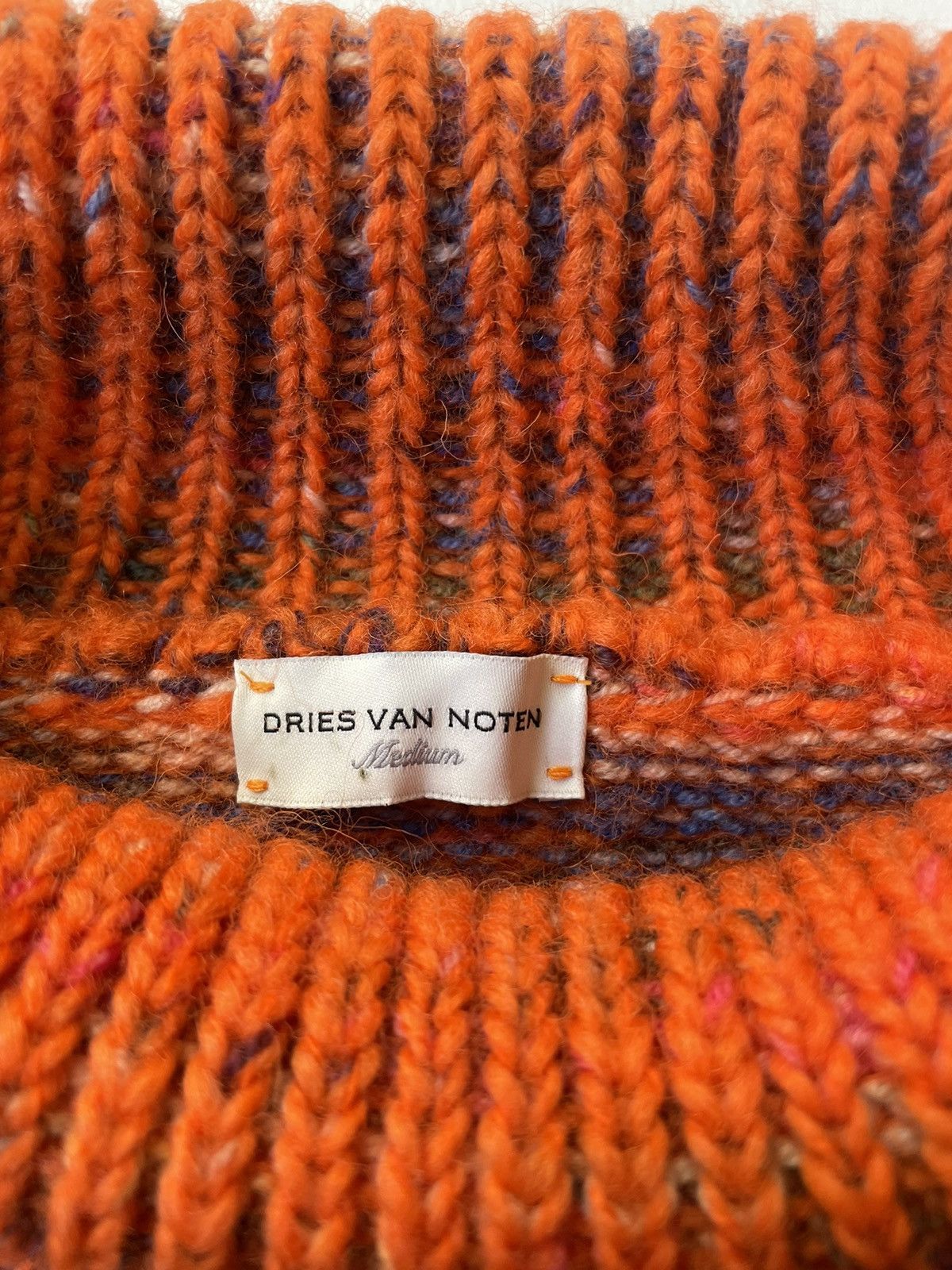 Dries Van Noten Sample Oversized Mohair Marled Sweater Size US M / EU 48-50 / 2 - 4 Thumbnail