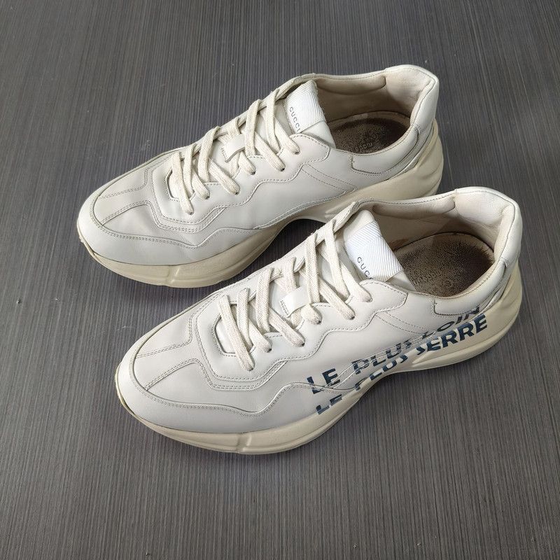 Gucci Gucci Rhyton White Dad Sneakers for Men 0079 Size US 8.5 / EU 41-42 - 1 Thumbnail