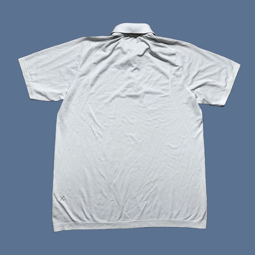 Lululemon Lululemon Polo Shirt Mens Size Large Golf Stretch Evolution White FLAW Glasses? Size US L / EU 52-54 / 3 - 1 Thumbnail