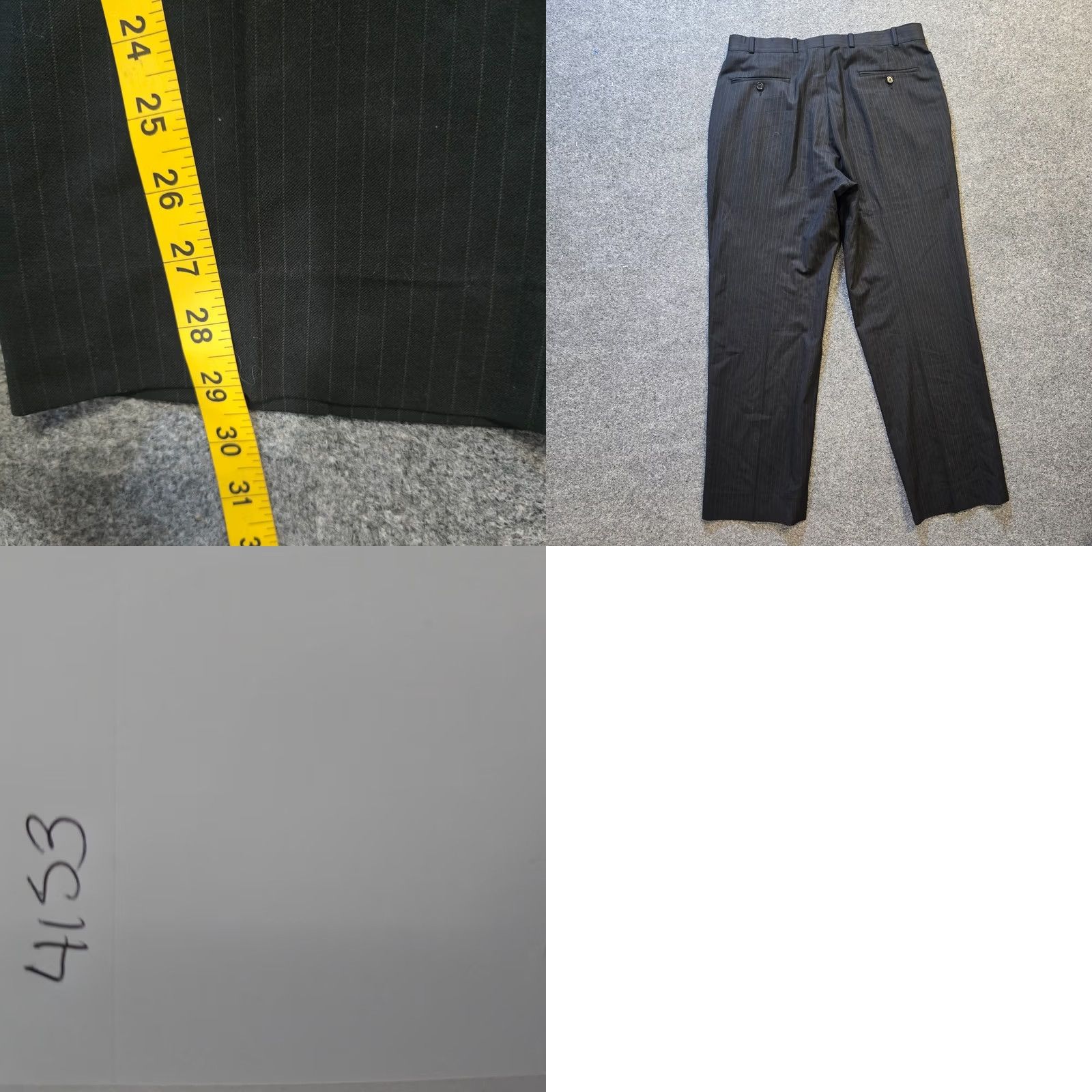 Brooks Brothers Brooks Brothers Pants Mens Size 34x31 Black Wool Flat Front Classic Dress Pants Slacks Career Basic Straight Leg Size US 34 / EU 50 - 8 Thumbnail