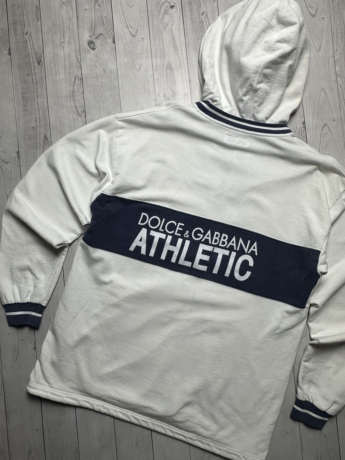 Dolce & Gabbana × Vintage Vintage Dolce Gabbana athletic hoodie XL big logo Size US XL / EU 56 / 4 - 2 Thumbnail
