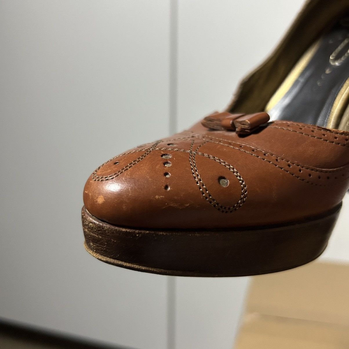 Prada Vintage Prada Cowboy Bow leather heels Size US 7 / IT 37 - 4 Thumbnail