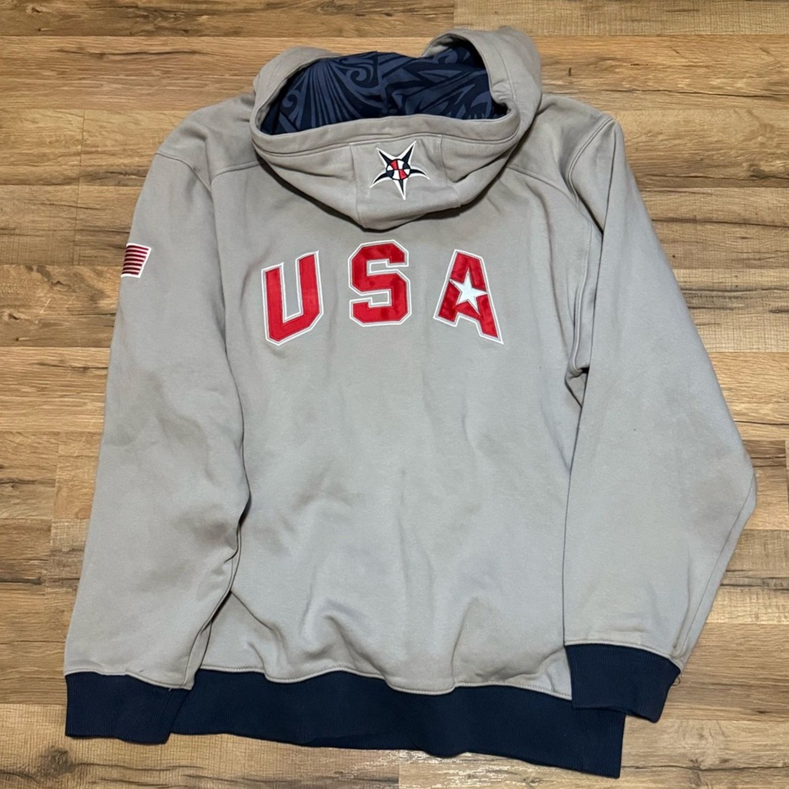 Nike Y2K Nike Team USA Basketball Olympic Quarter Zip Hoodie Size US XL / EU 56 / 4 - 2 Thumbnail