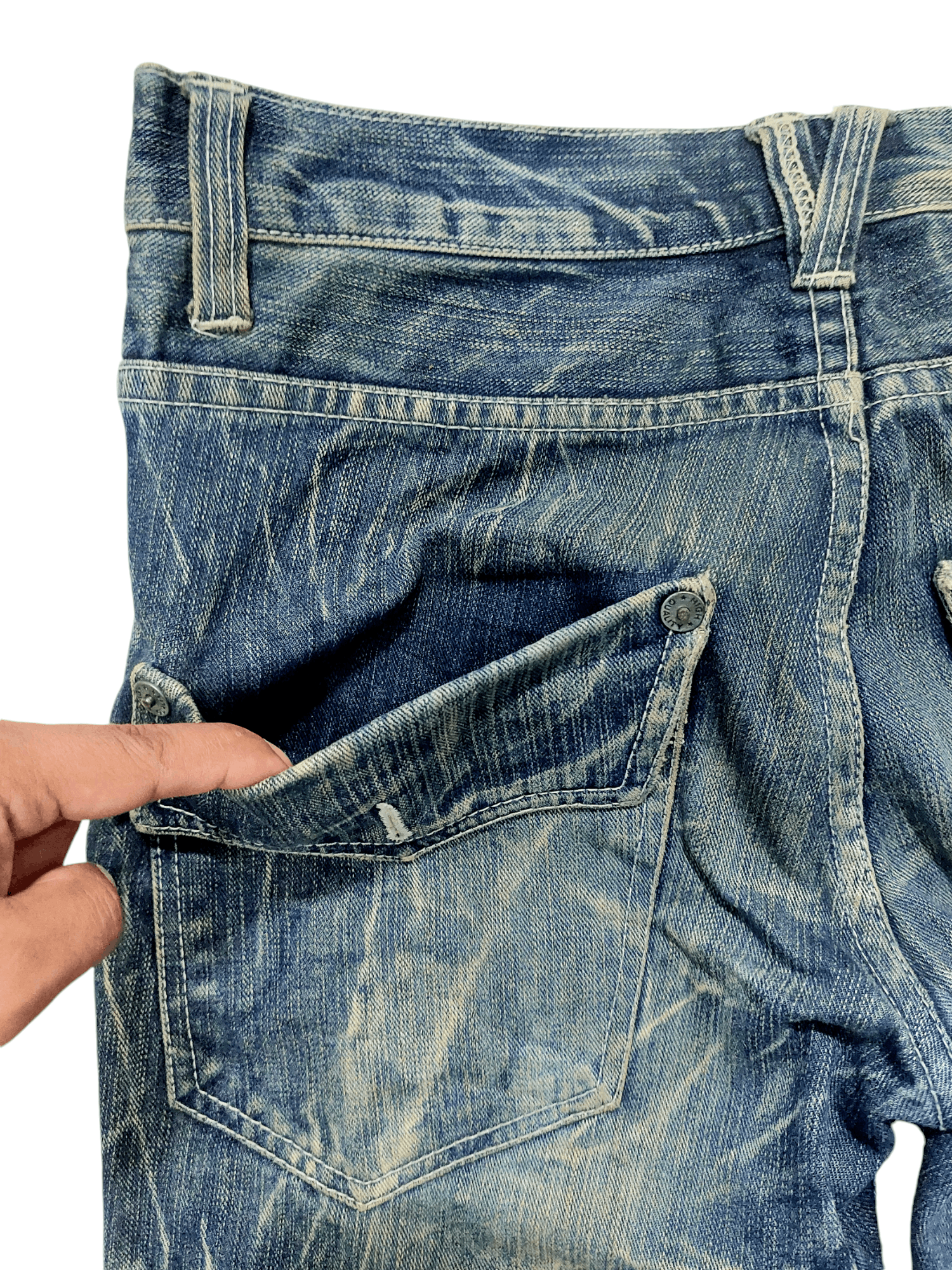 Japanese Brand × Vintage Vintage Nylaus Japan Flare Jeans Size US 31 - 17 Thumbnail