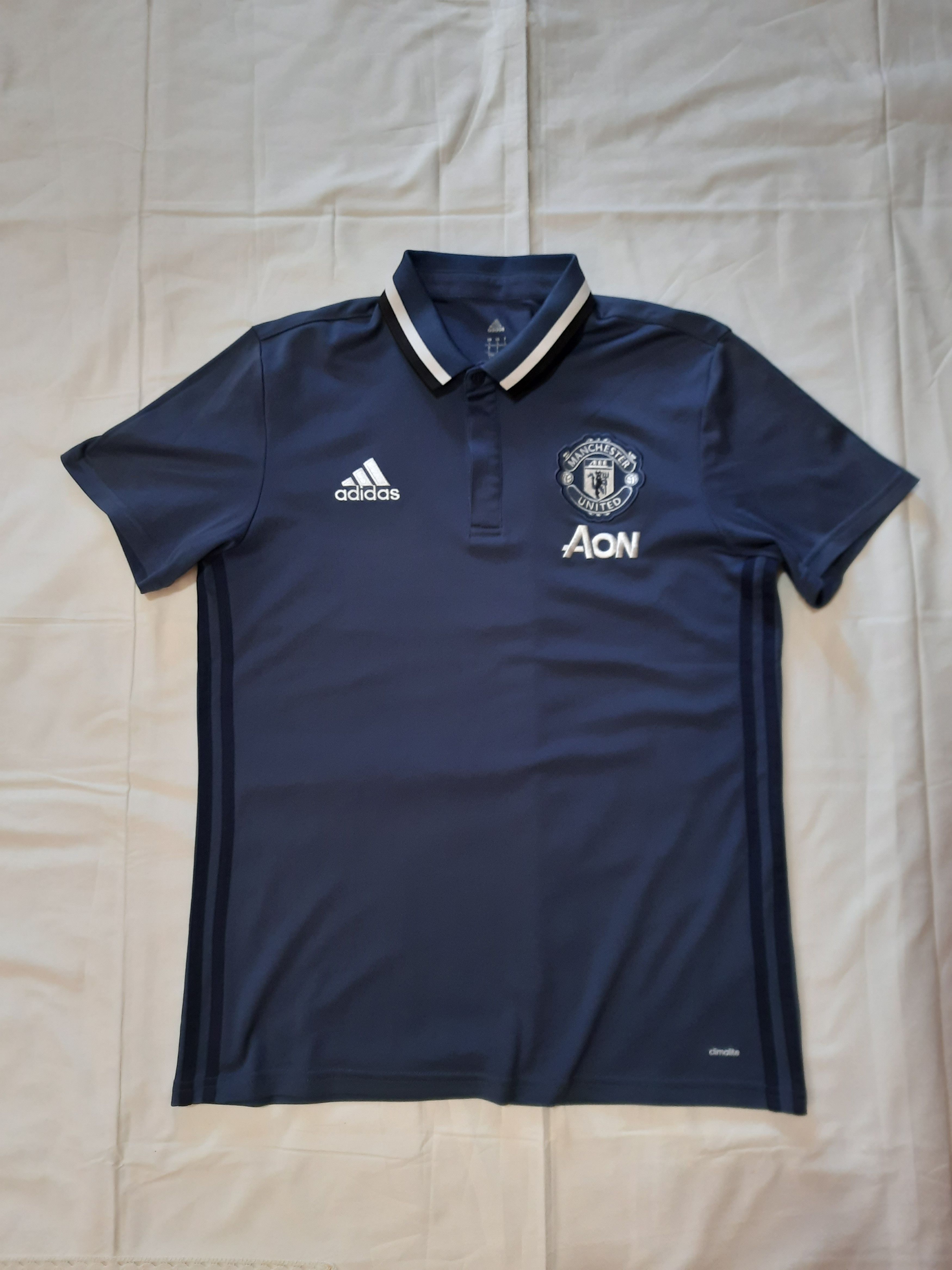 Other Manchester United Adidas Polo Soccer Football Jersey Size US L / EU 52-54 / 3 - 1 Thumbnail