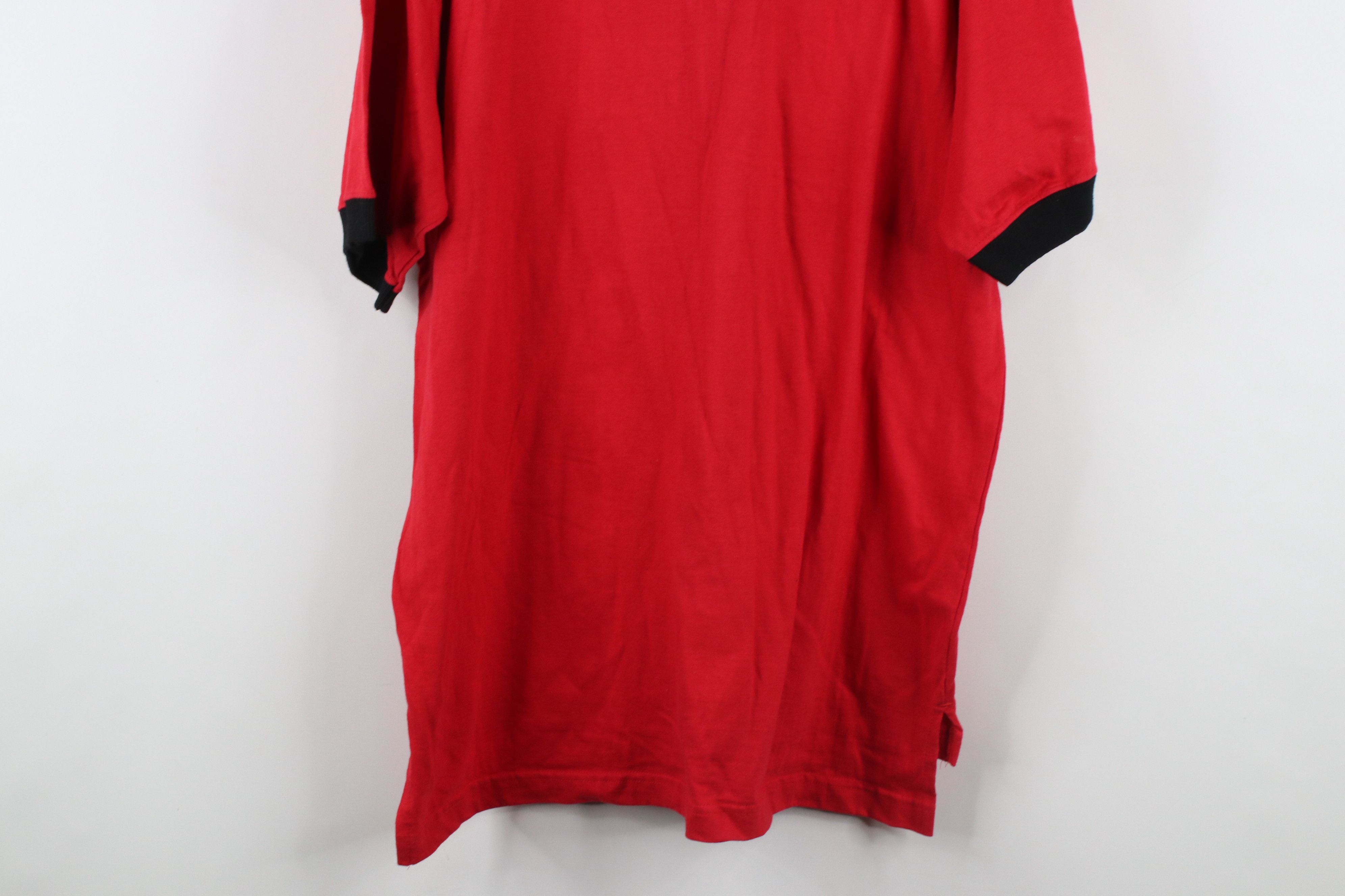 Vintage Vintage 90s Spell Chicago Bulls Basketball Polo Shirt Red Size US M / EU 48-50 / 2 - 14 Thumbnail