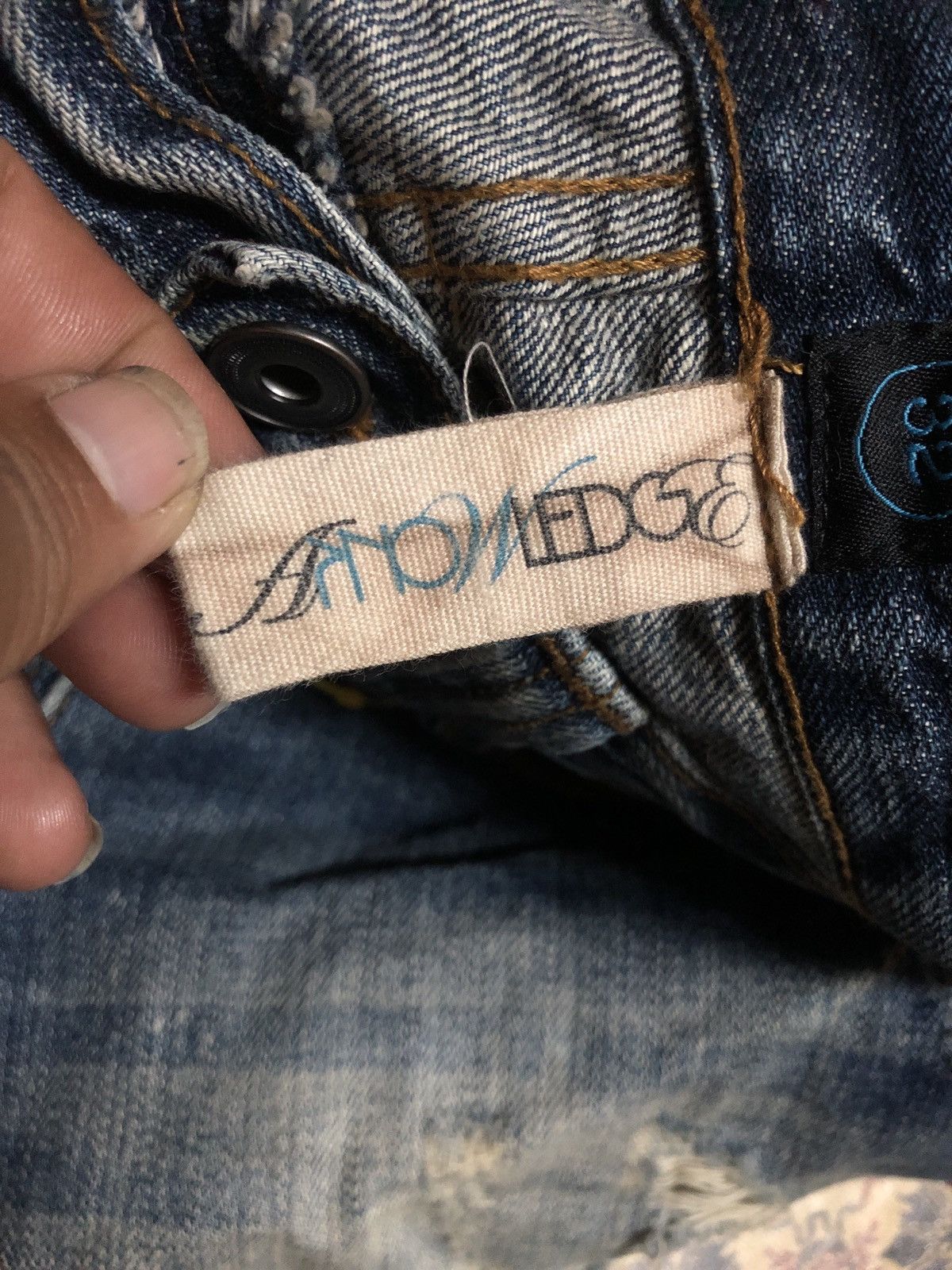 If Six Was Nine ArnowLedge Distressed Splash Paint Denim Pants Size US 32 / EU 48 - 3 Thumbnail
