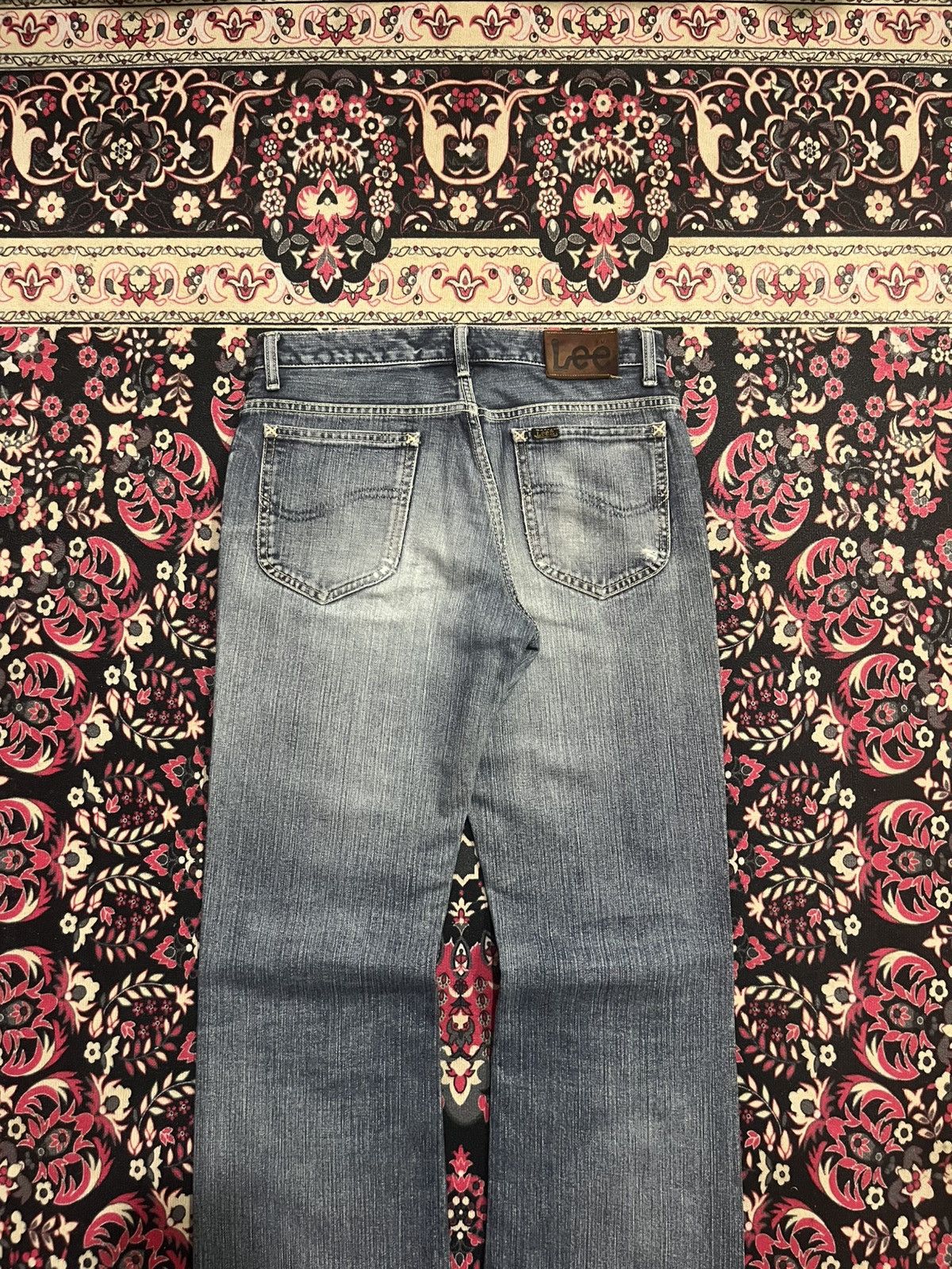 Lee ⚡️Flare⚡️Vintage Lee Riders Made in Japan Distressed Blue Jean Size US 30 / EU 46 - 6 Thumbnail