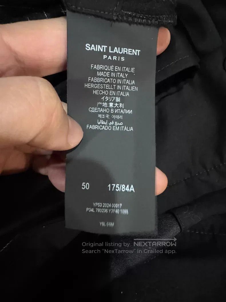 Saint Laurent Paris Saint Laurent Paris Double Pleat Striped Trousers Size US 34 / EU 50 - 5 Thumbnail