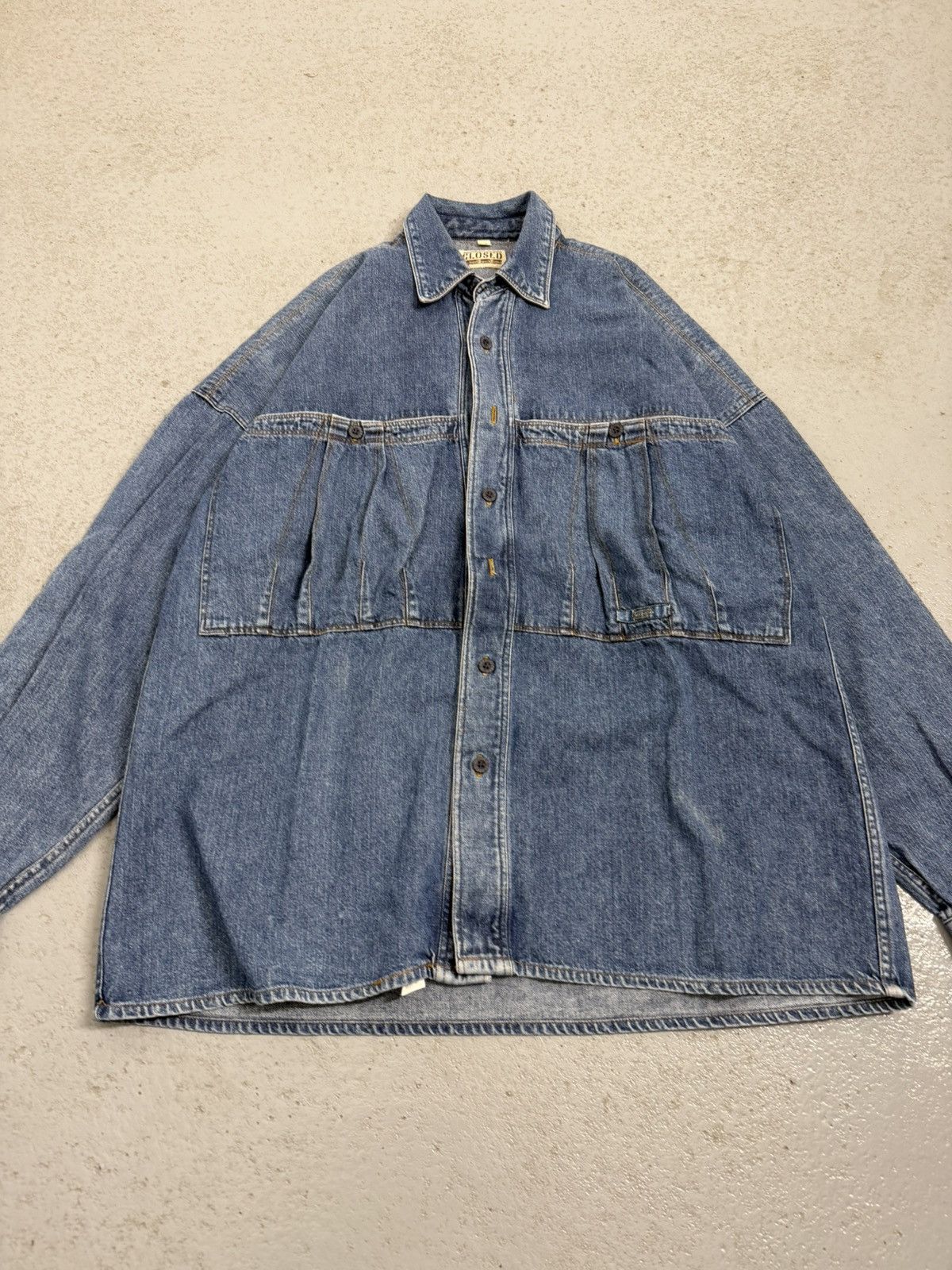 CLOSED × Marithe + Francois Girbaud 80s Marithe Francois Girbaud For Closed Giant Pockets Shirt Size US L / EU 52-54 / 3 - 4 Thumbnail