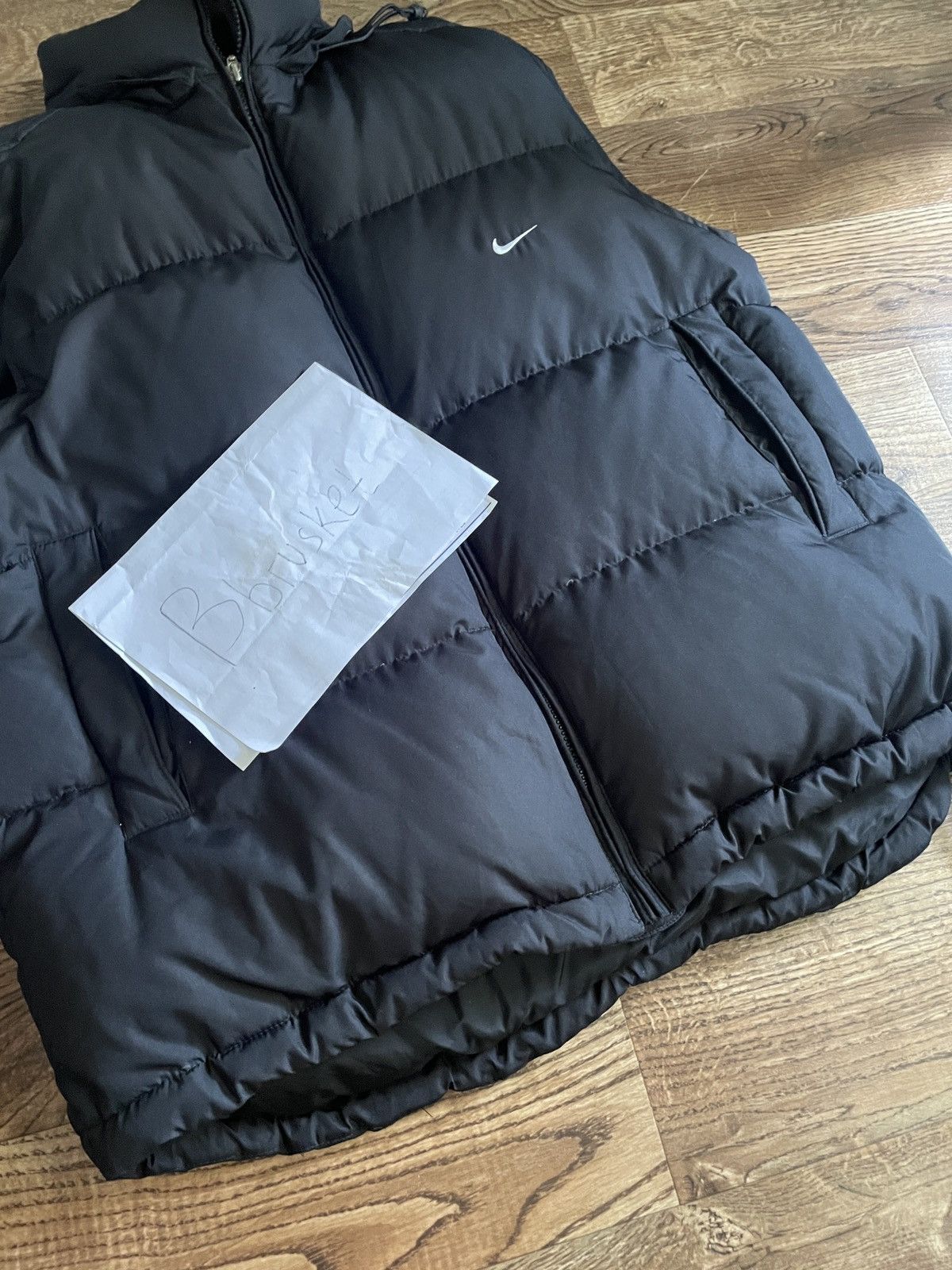 Nike × Vintage Vintage Nike down puffer vest nylon Y2K rare Size US L / EU 52-54 / 3 - 9 Thumbnail