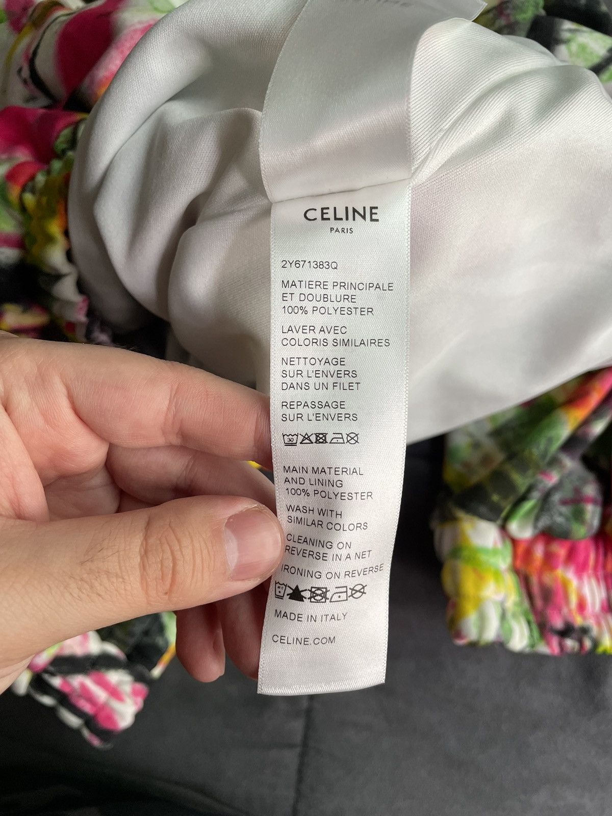 Celine Celine Multicolor Tie Dye Zip Jacket Size US XXL / EU 58 / 5 - 9 Thumbnail