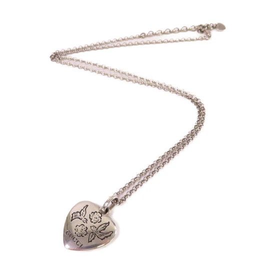 Gucci oc11z0126 Size: OS Blind For Love Necklace In Silver Size ONE SIZE - 2 Thumbnail